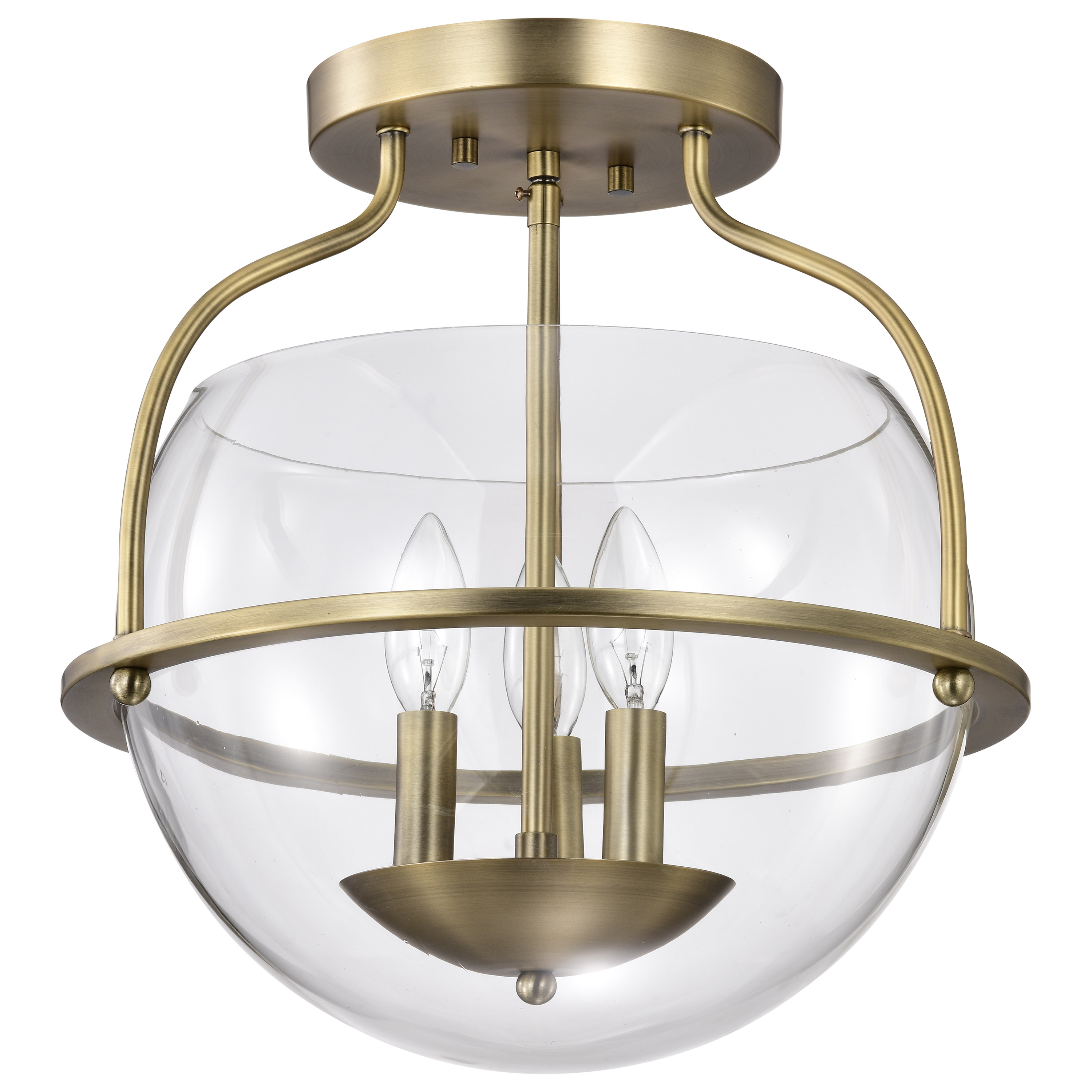 AMADO 3 LIGHT SEMI FLUSH MOUNT - 60-7821