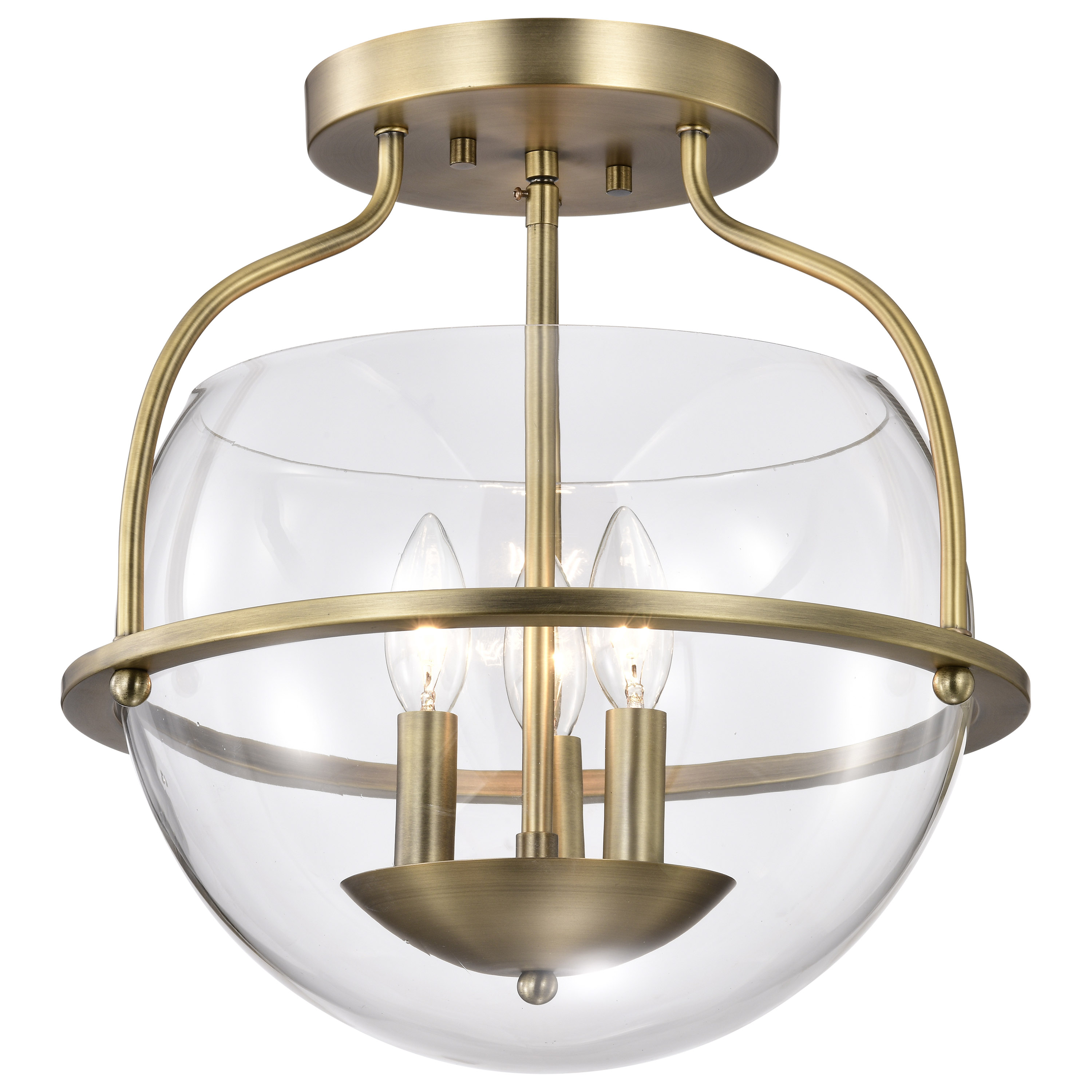 AMADO 3 LIGHT SEMI FLUSH MOUNT - 60-7821