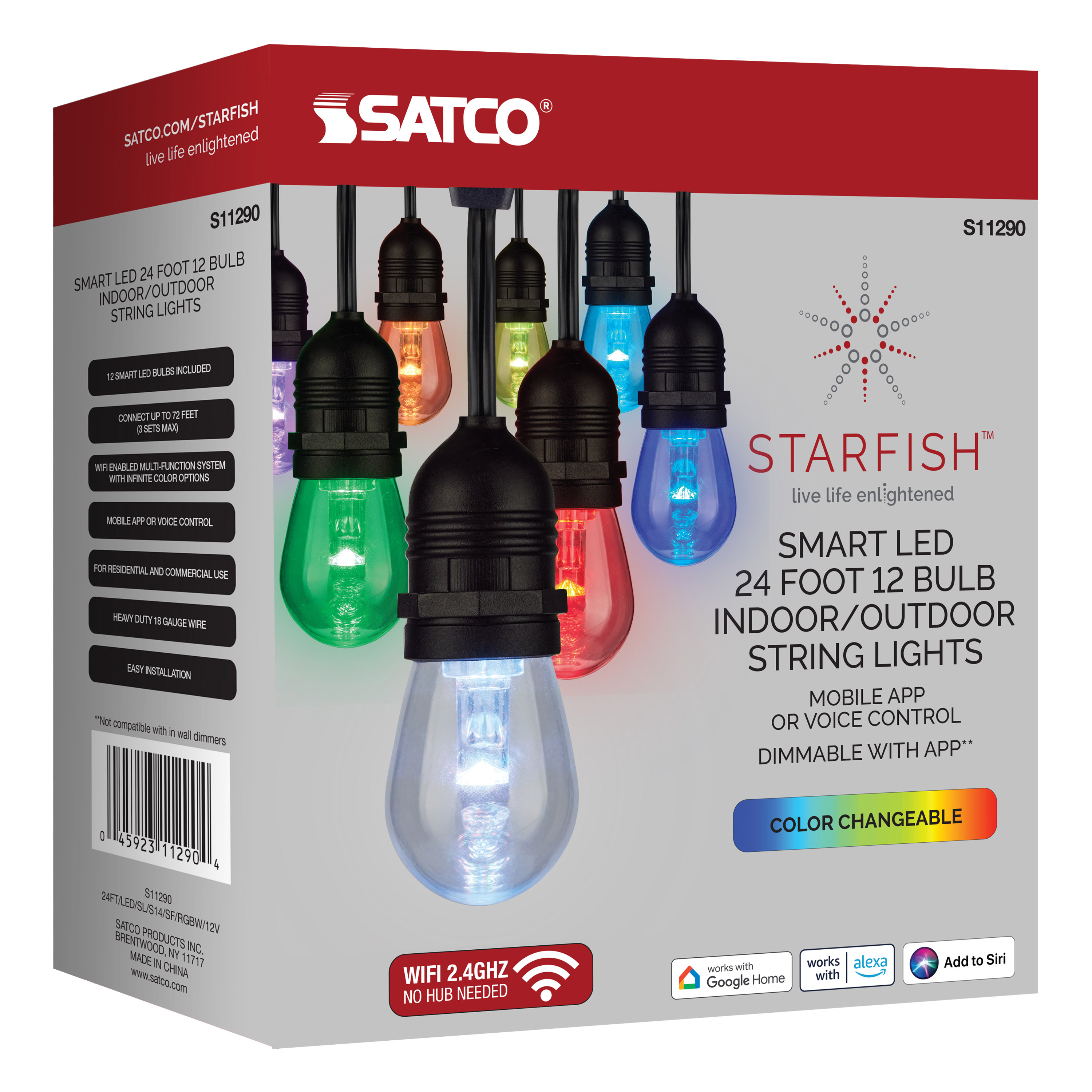 24FT/LED/SL/S14/SF/RGBW/12 - S11290