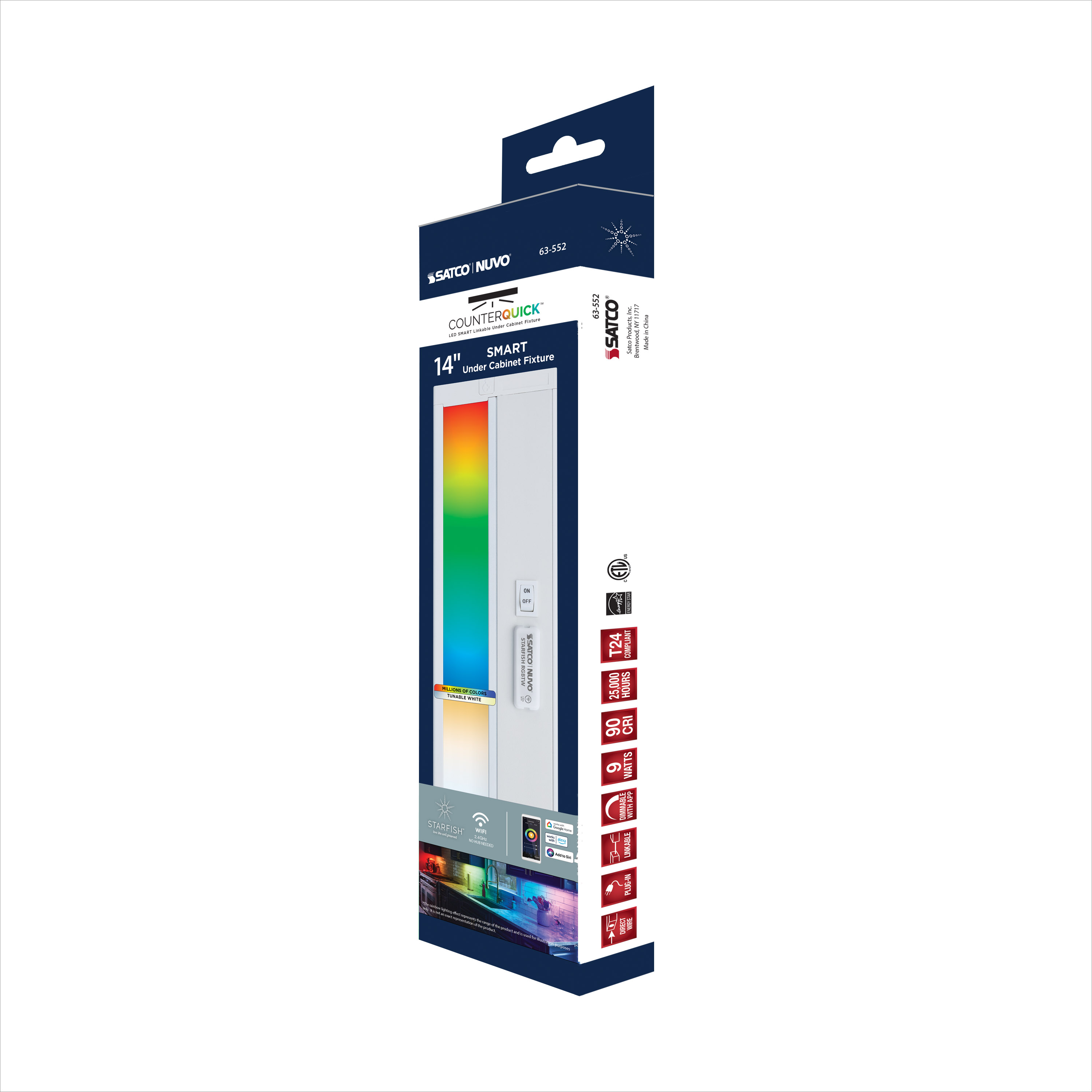 UNDER CAB LED RGB 14" - WH - 63-552