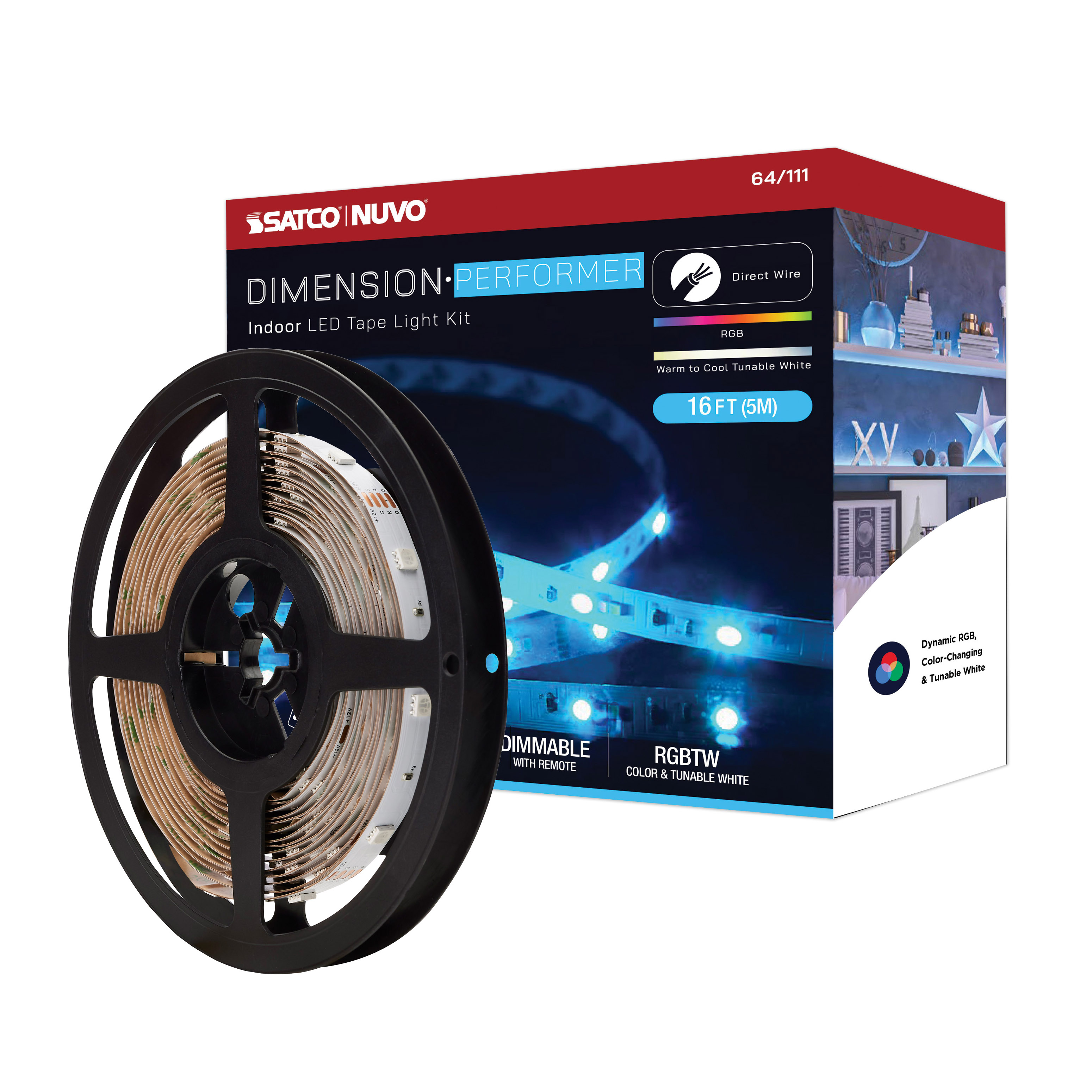 TAPE/RGBTW/IP20/JBOX/16' - 64-111
