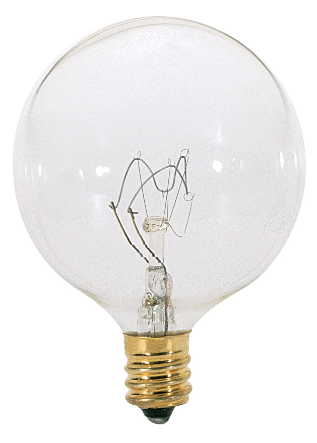 60W G16 1/2 CAND CLR CARDED - S3771