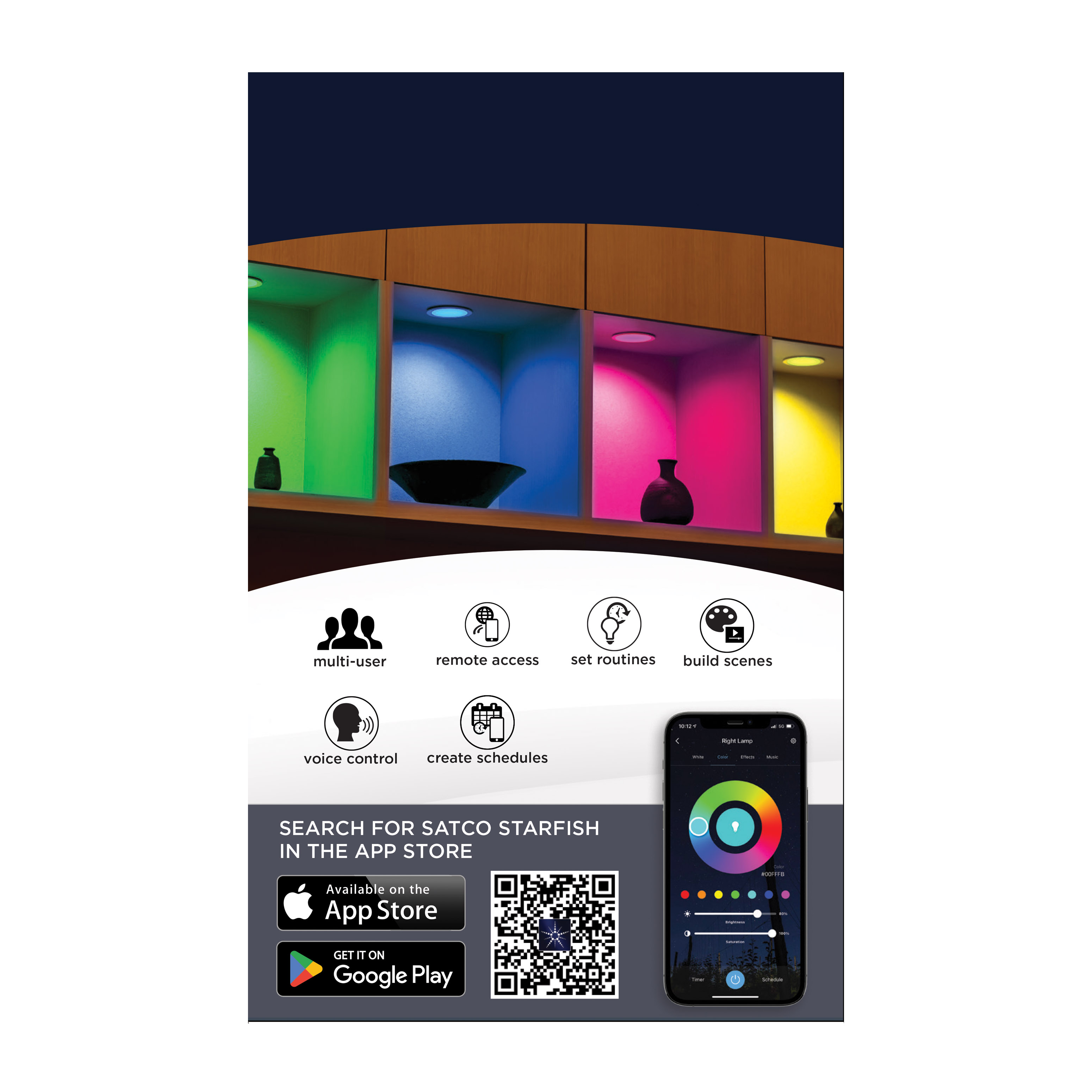 S11636 8WLED/DW/4/RGBTW/RND/WH