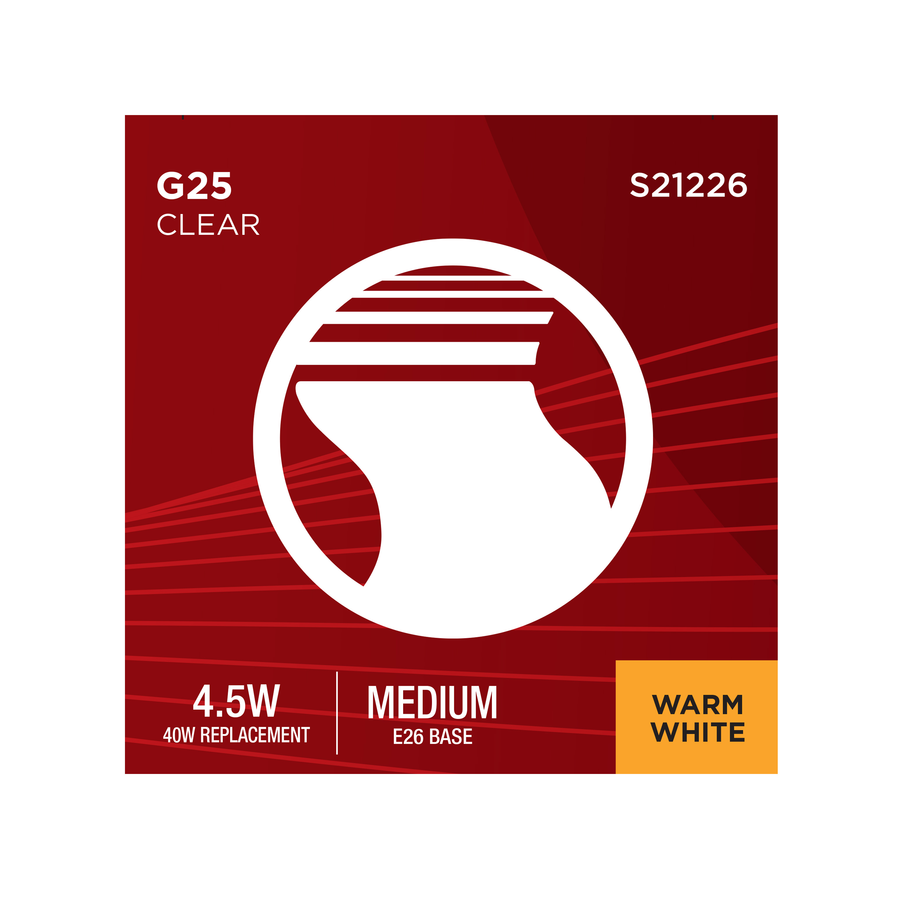 S21226 4.5G25/LED/CL/927/120V