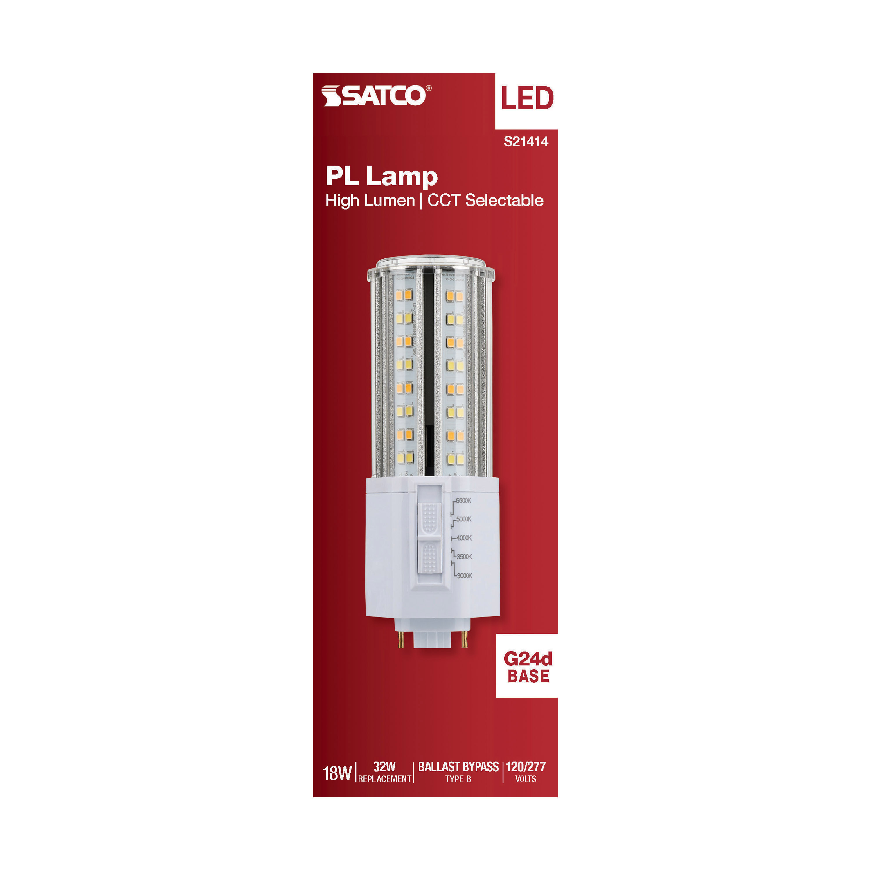 S21414 18W/PL/LED/HL/5CCT/G24