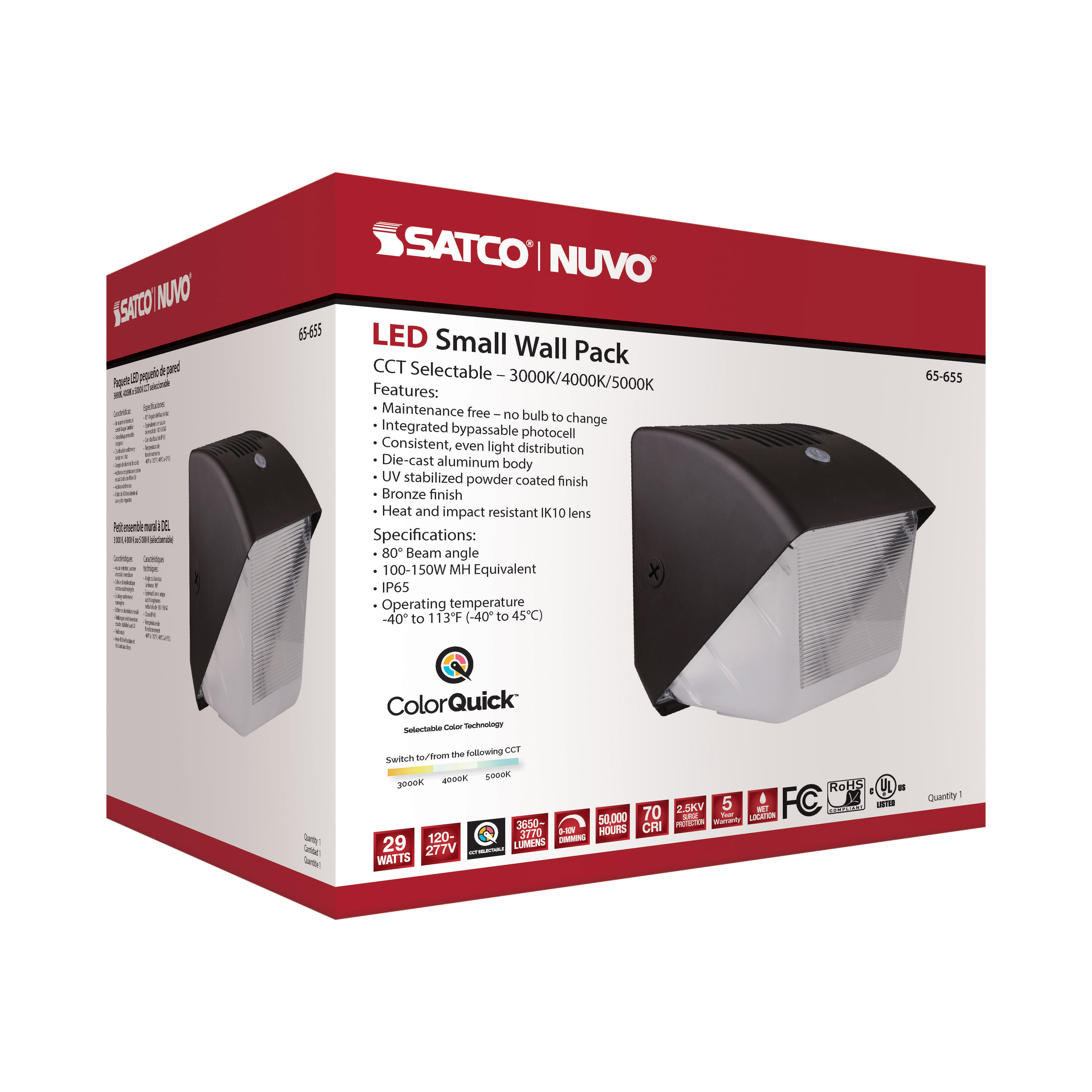 65-655 29W LED SMALL WALL PACK