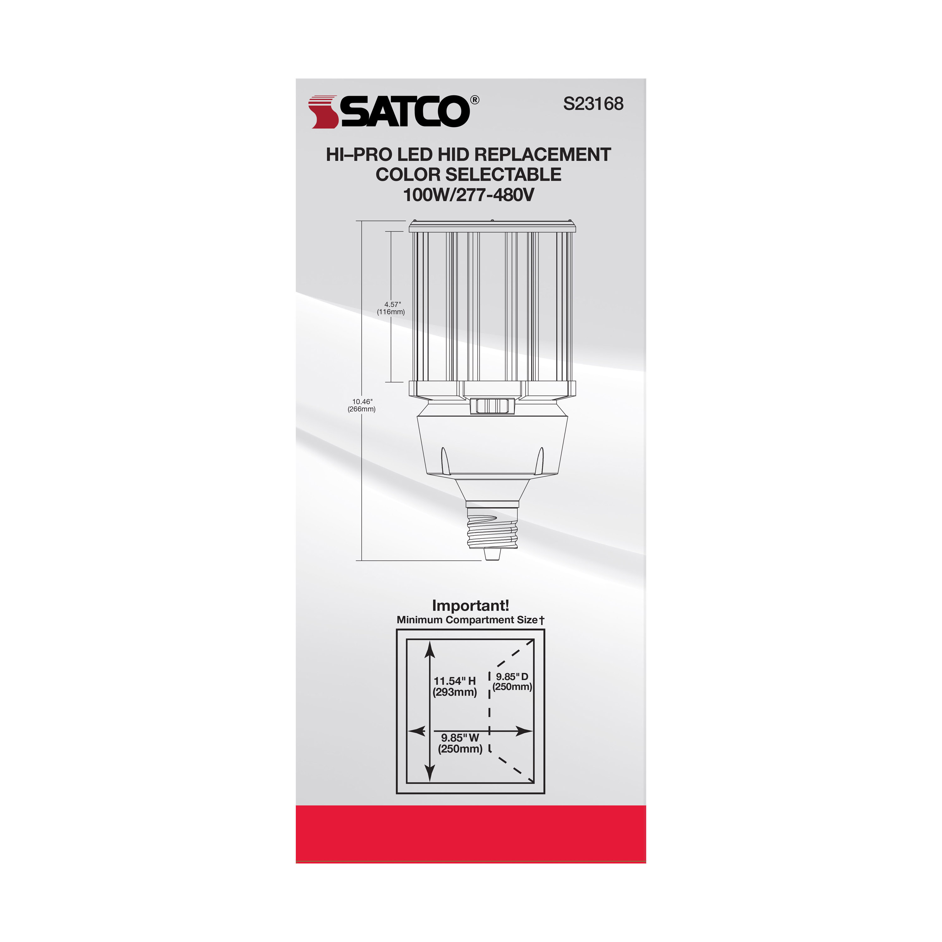 100W/LED/CCT/277-480V/EX39 - S23168