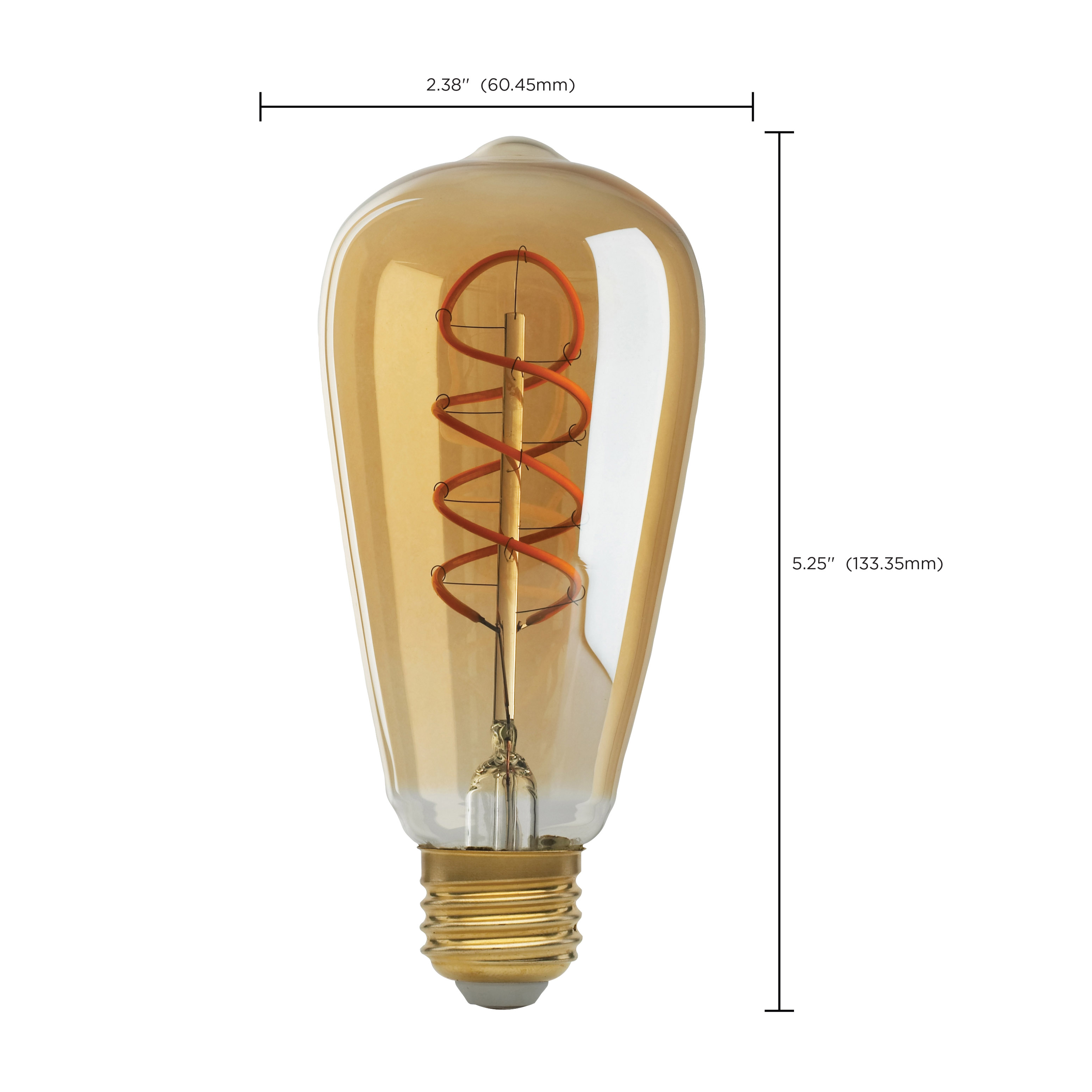 4.5ST19/SPIRAL/LED/AMB/120V - S9967