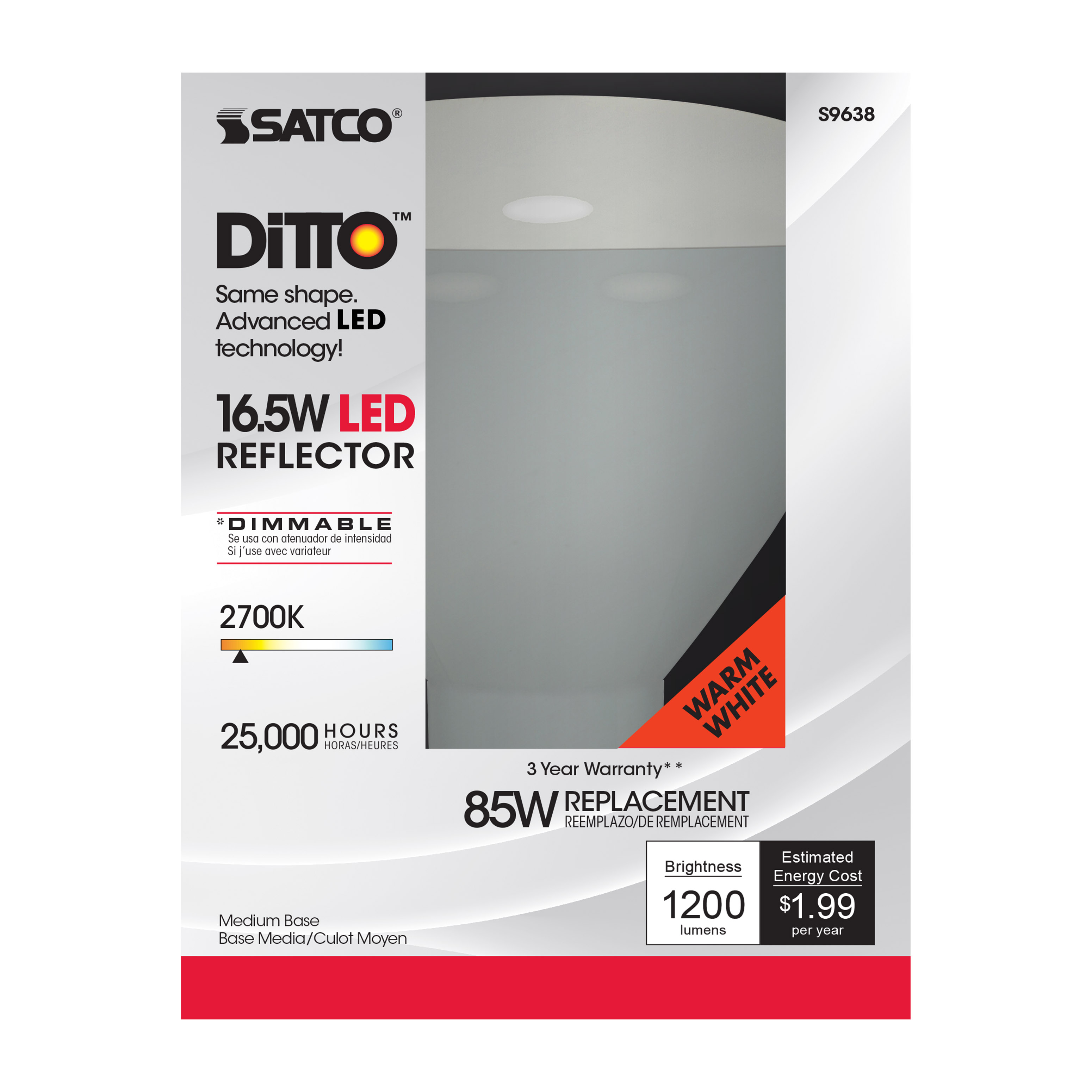 16.5BR40/LED/2700K/1200L/120V - S9638