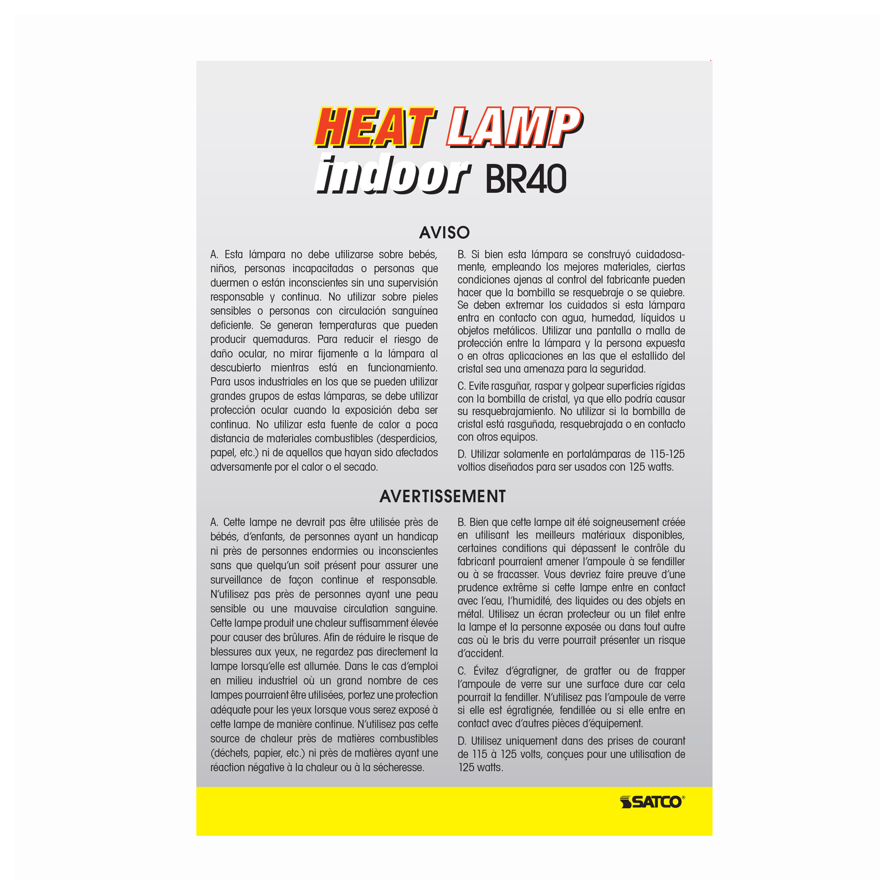 250BR40/1 CLEAR HEAT LAMP - S4999