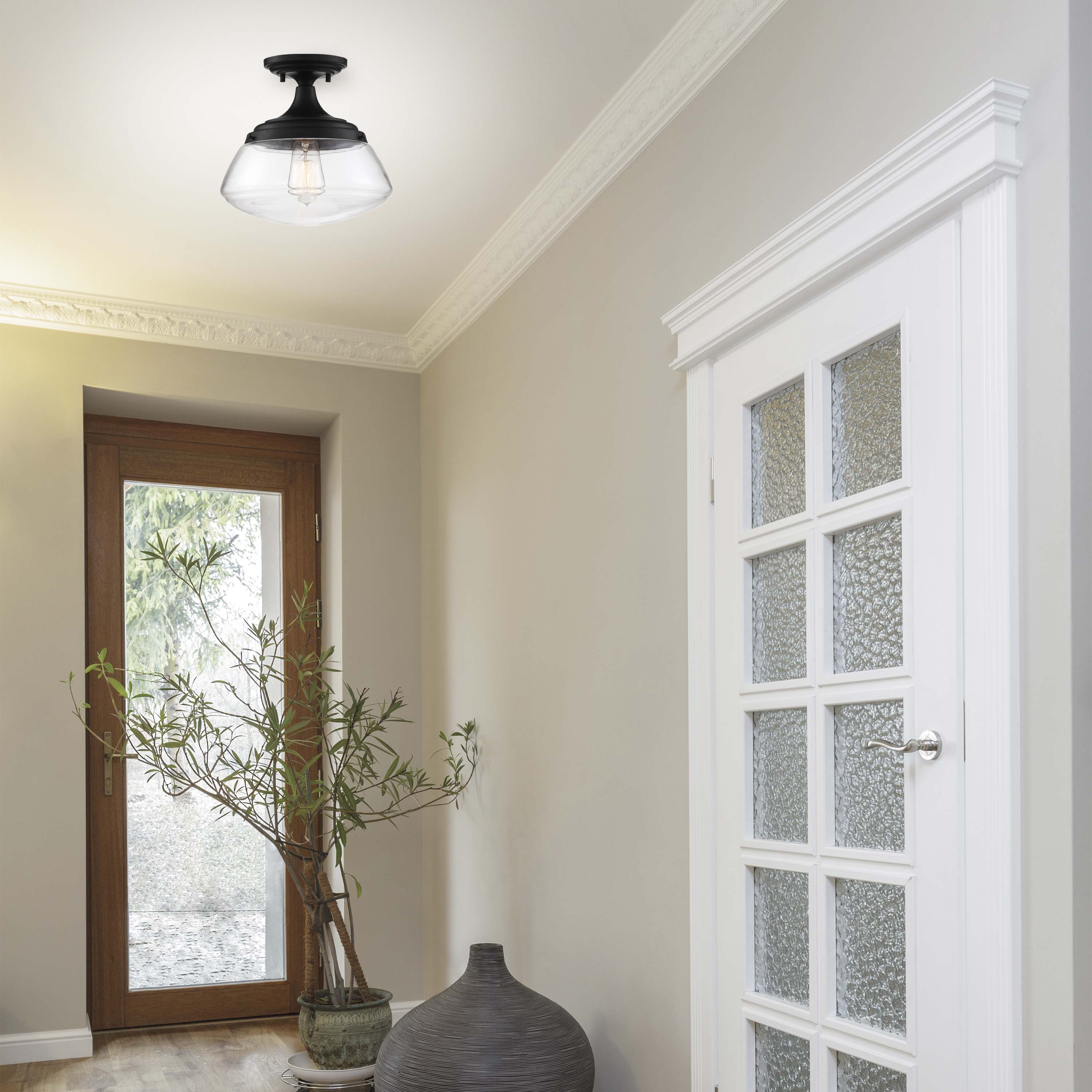 KEW 1 LIGHT SEMI FLUSH - 60-6799