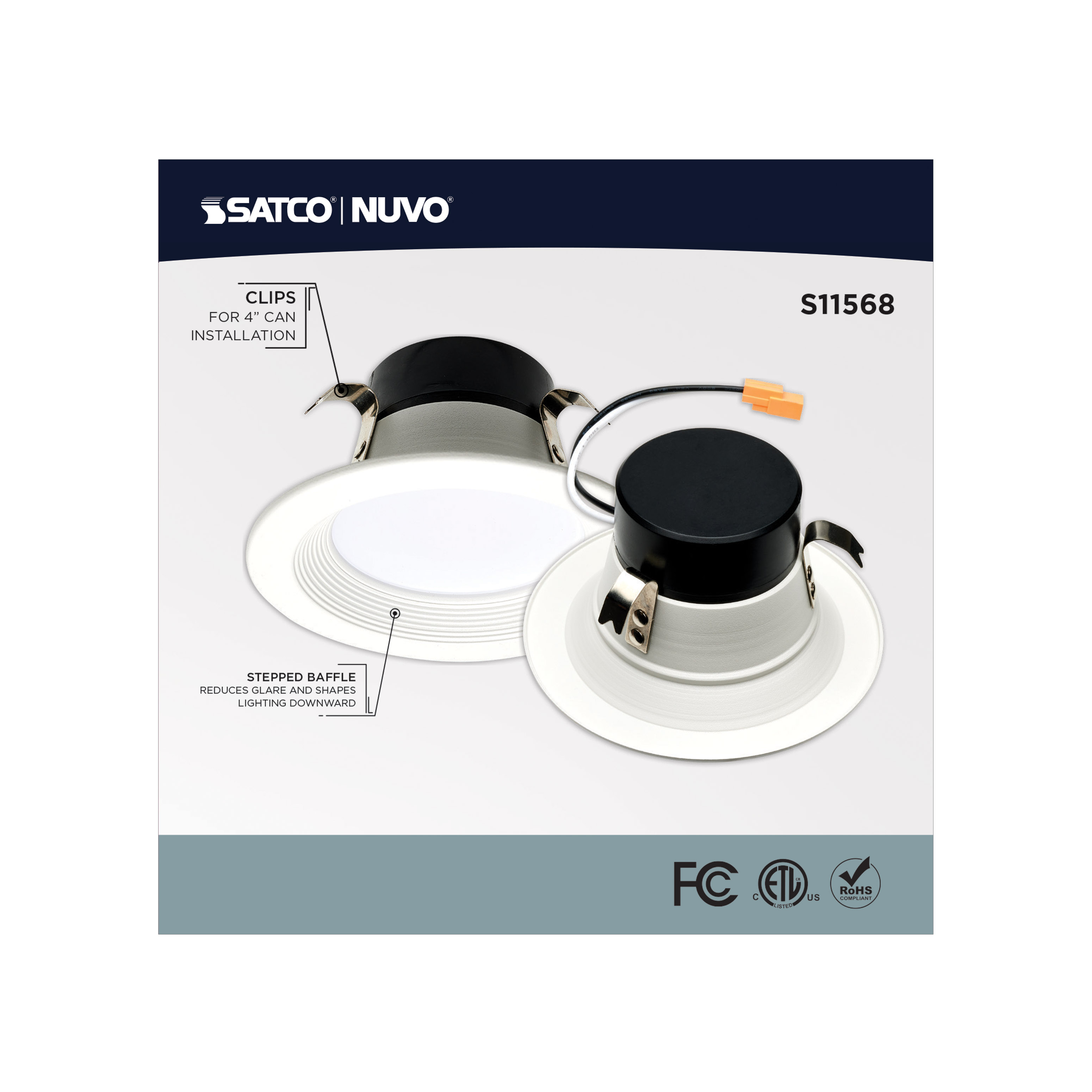S11568 10.5WLED/RDL/4/RGBTW/RND/WH