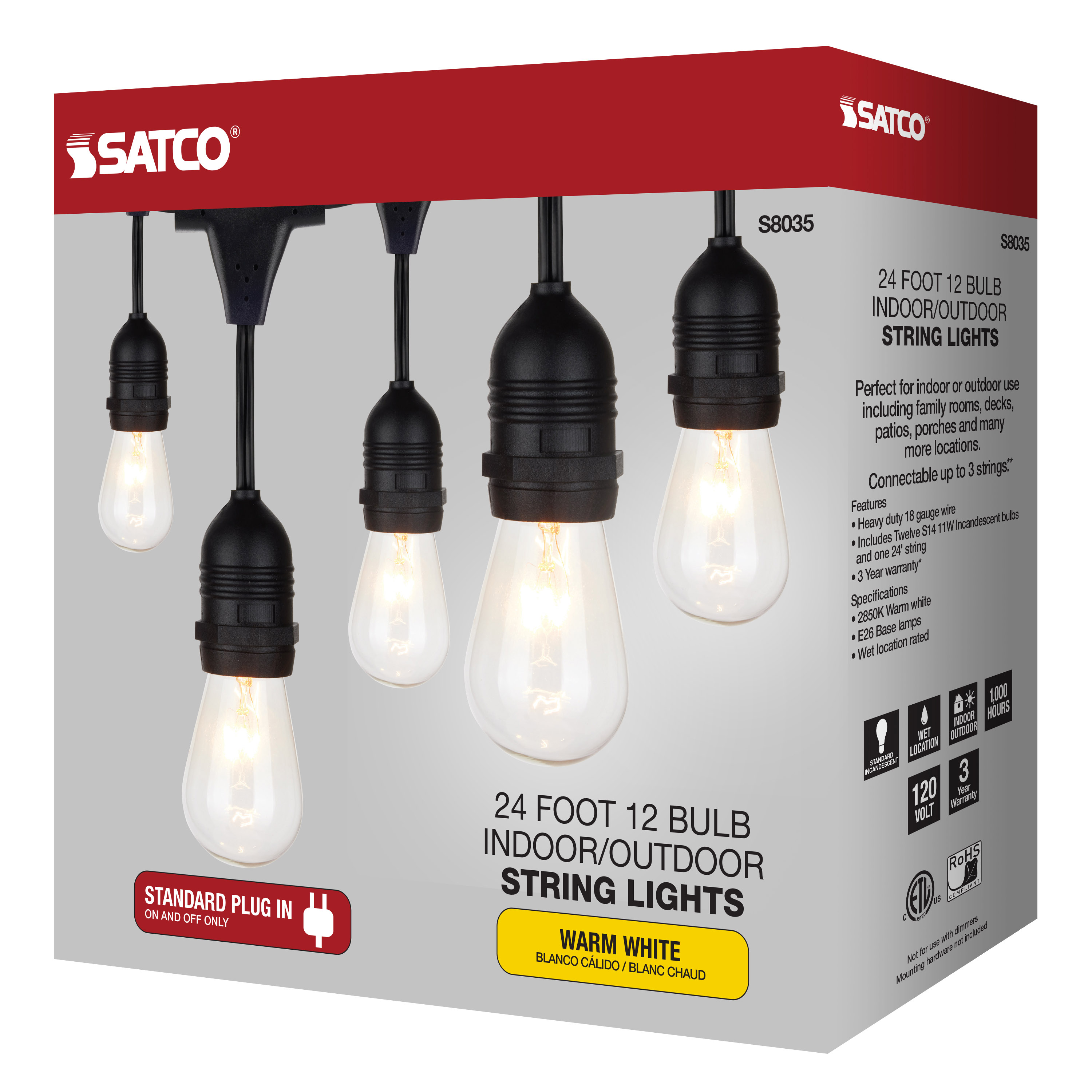 S8035 24FT/INCD/SL/S14/120V