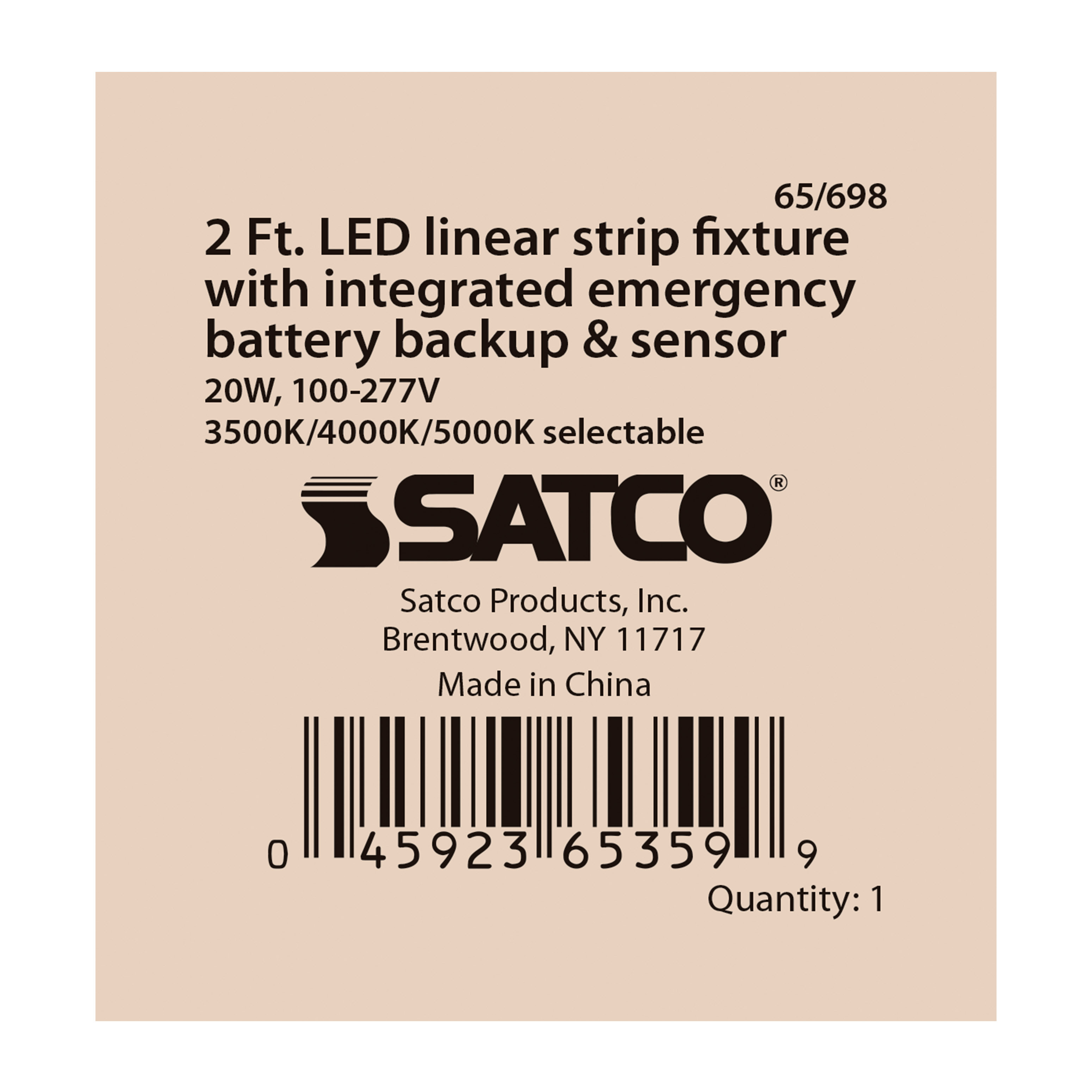 2' LINEAR STRIP W/ EM & SENSOR - 65-698