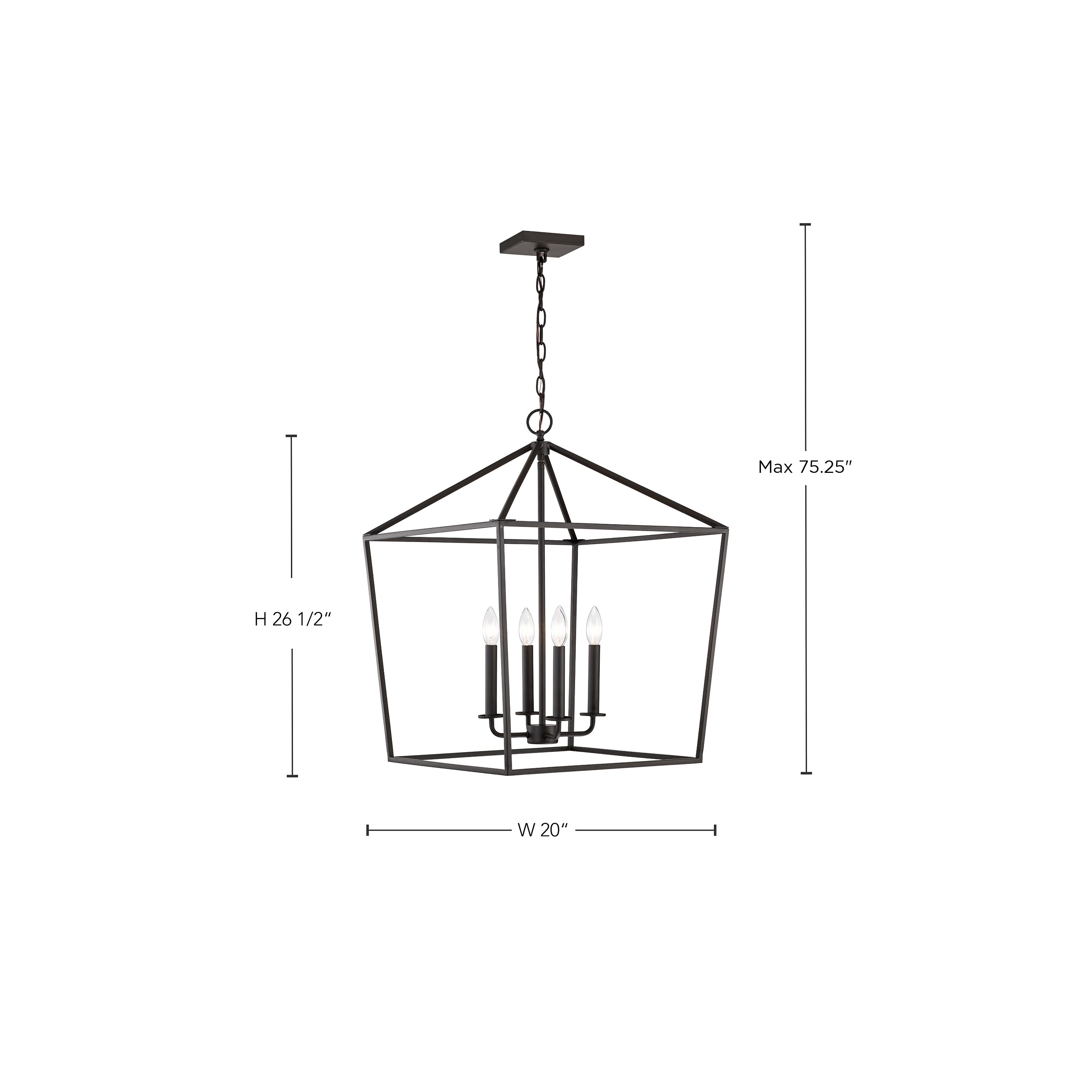 EMMA 4LT LG PENDANT - 60-7952