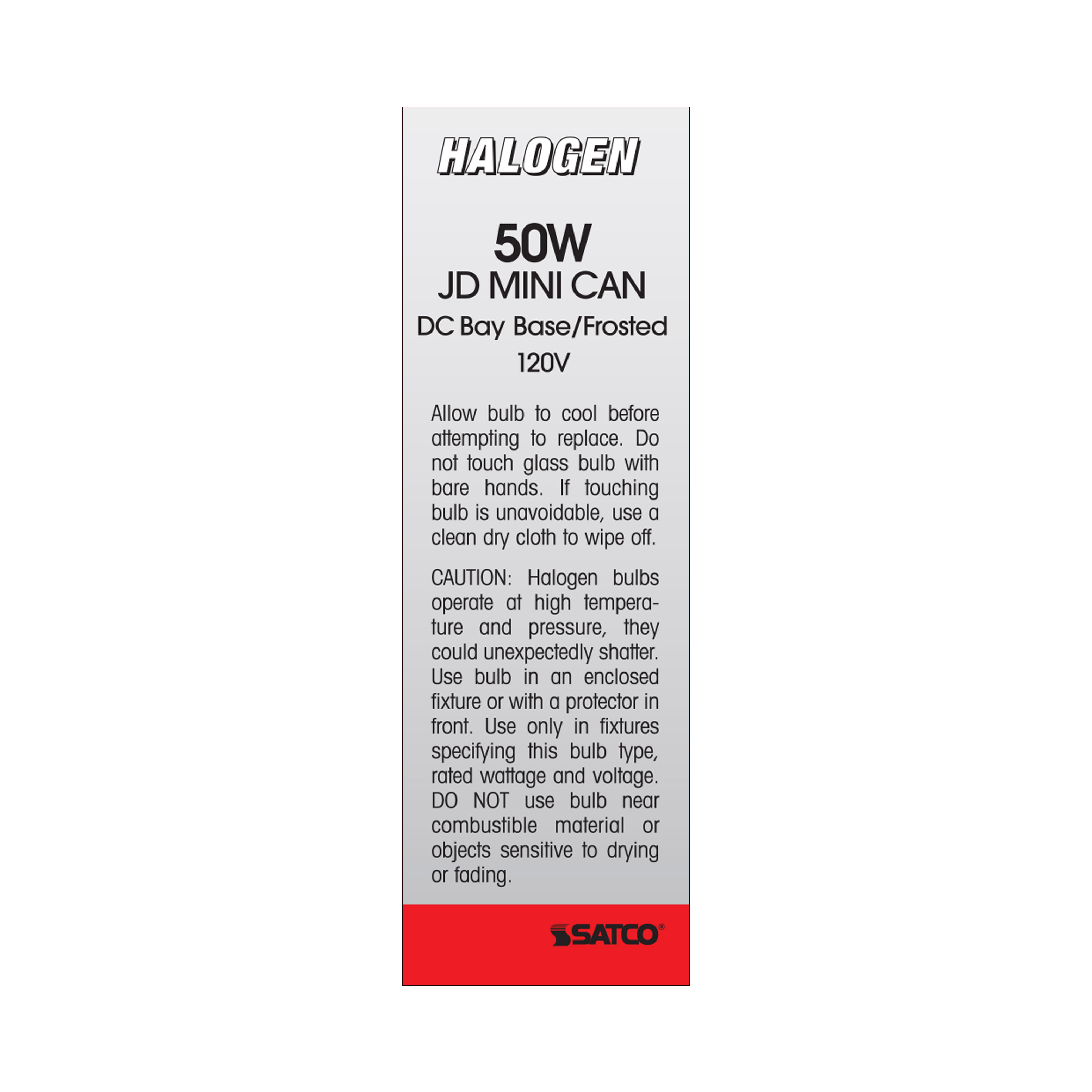 50W JD DC BAYONET FROSTED - S1982