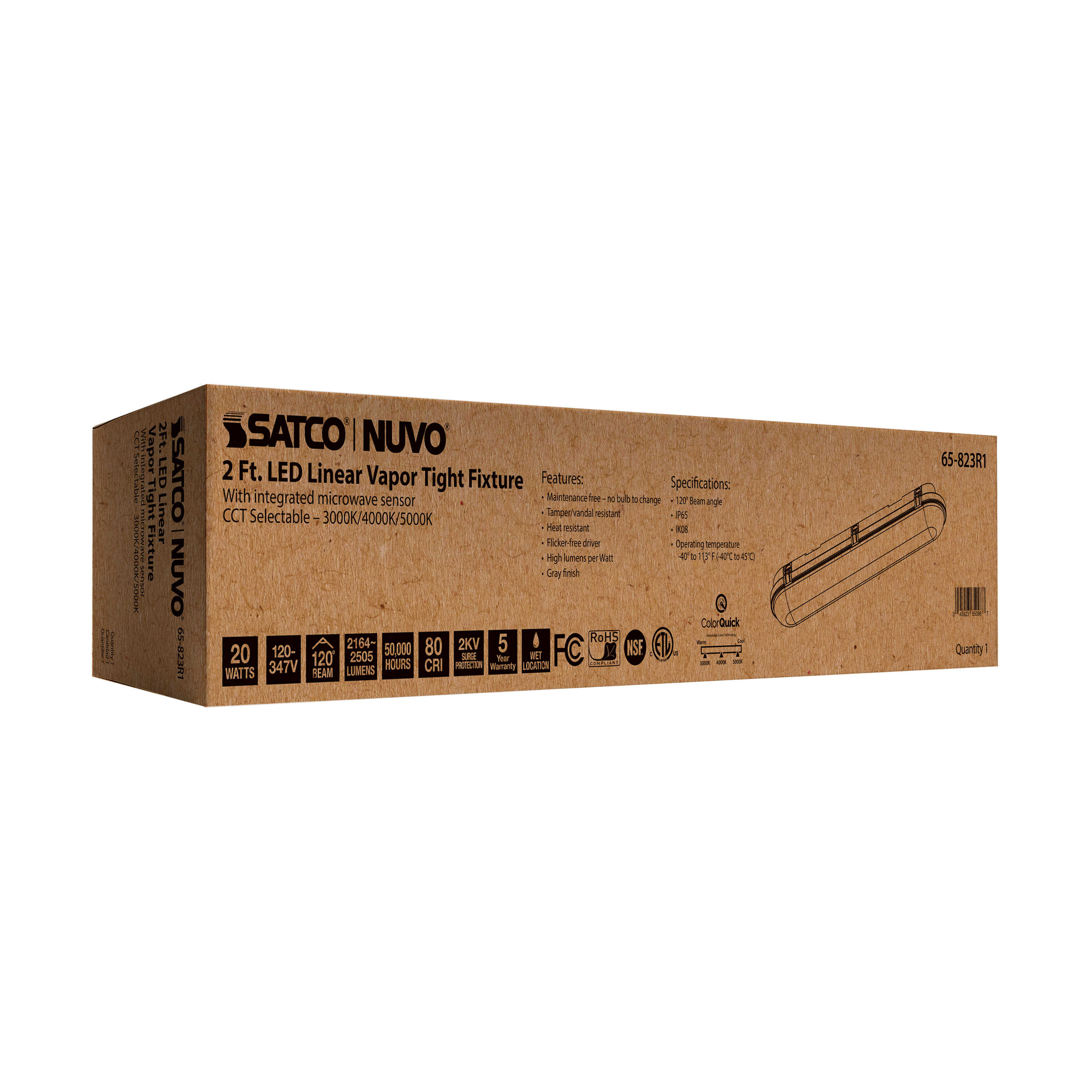 2' 20W LINEAR VAPOR PROOF - 65-823R1