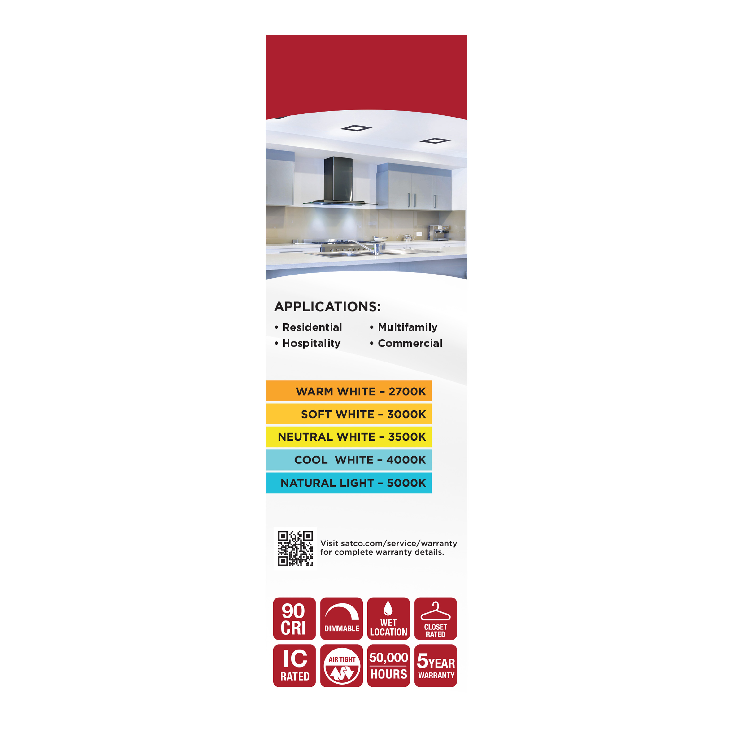 12WLED/DW/6/CCT-SEL/SQ/RD/BK - S11877R1