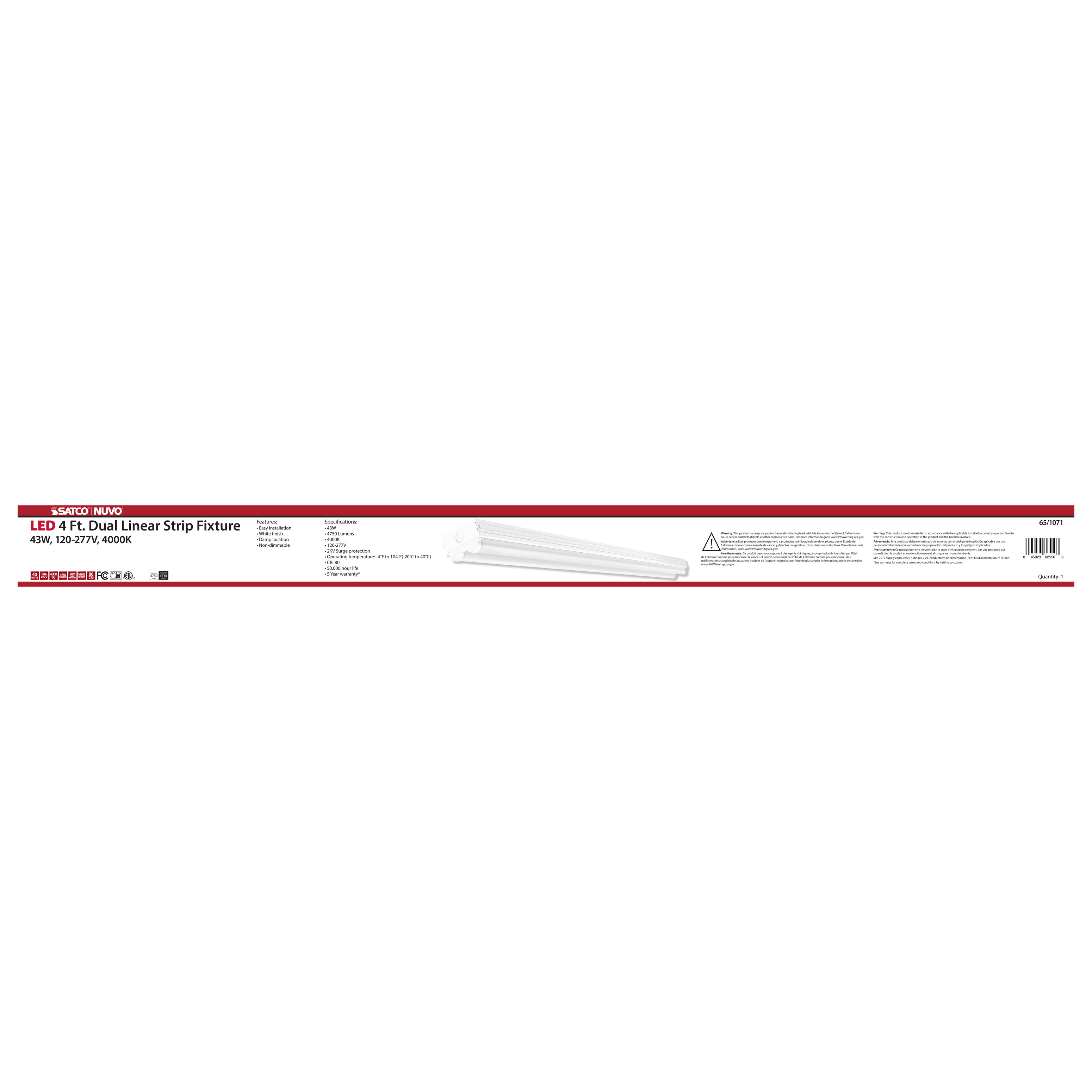 4' LED DOUBLE LIGHT STRIP - 65-1071