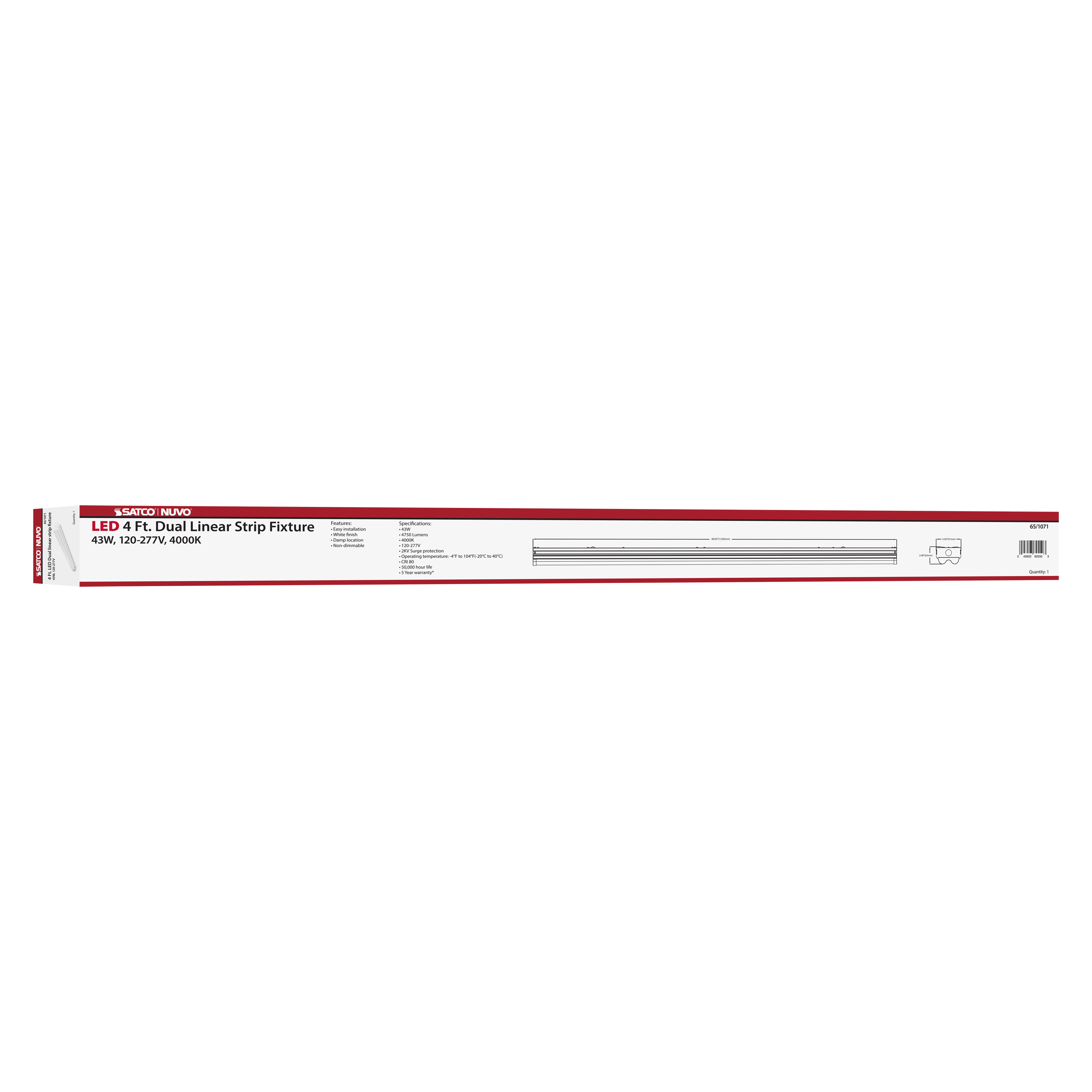 4' LED DOUBLE LIGHT STRIP - 65-1071