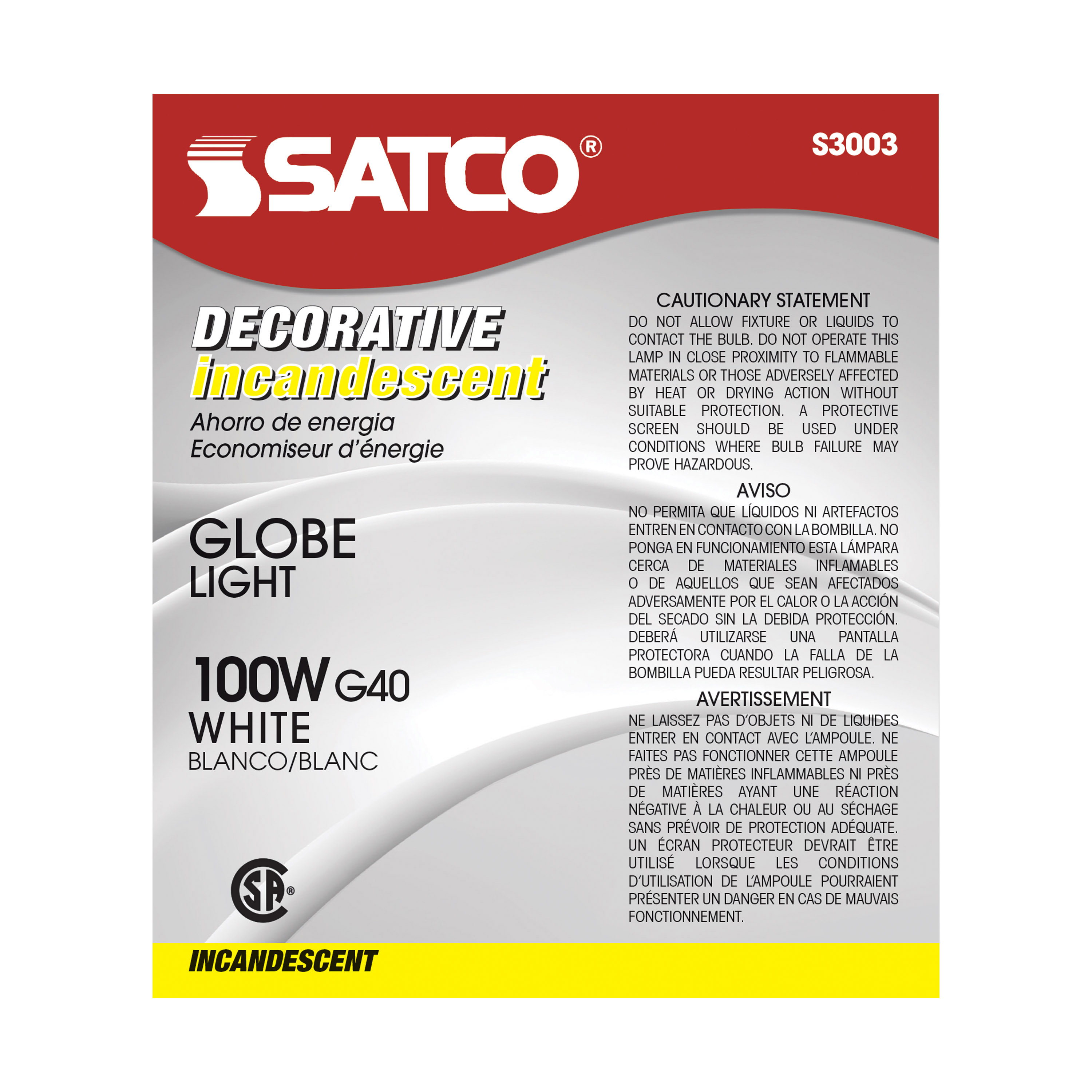 100W G-40 WHITE - S3003