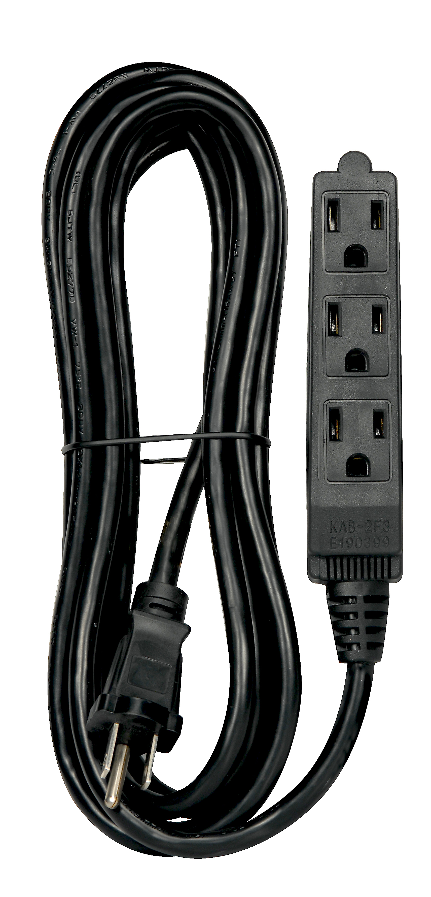 BLACK 12 FT 16/3 SJT EXTENSION - 93-5056