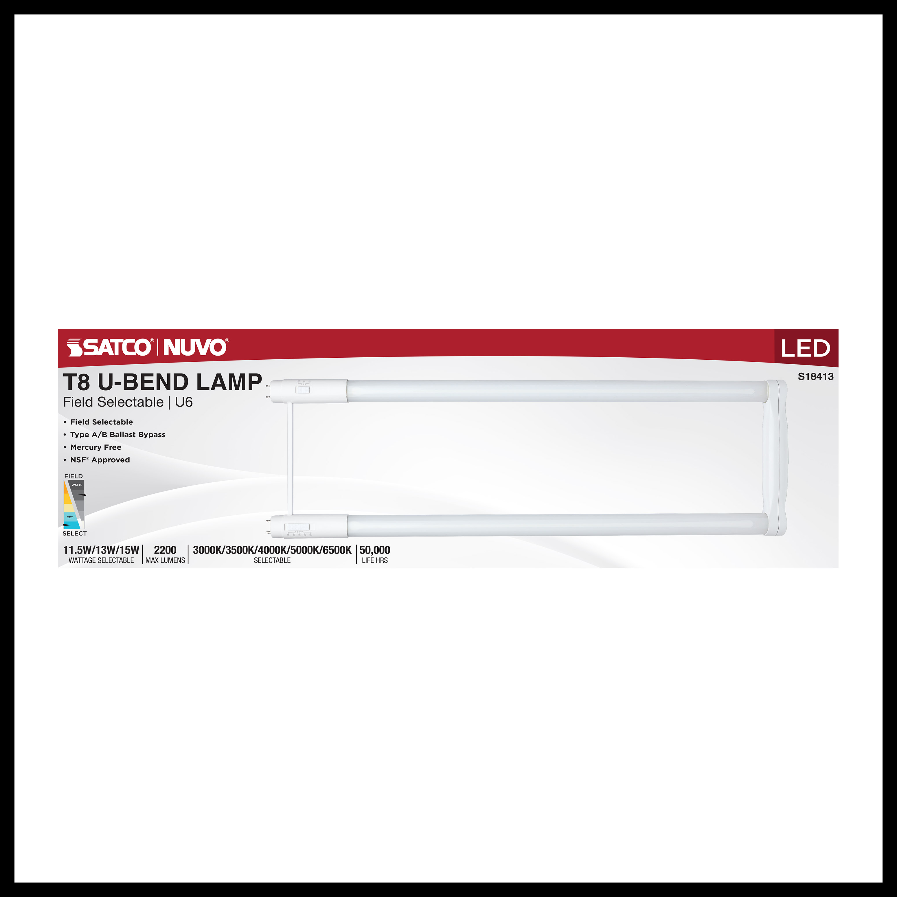 15T8/U6/LED/5CCT/DUAL - S18413