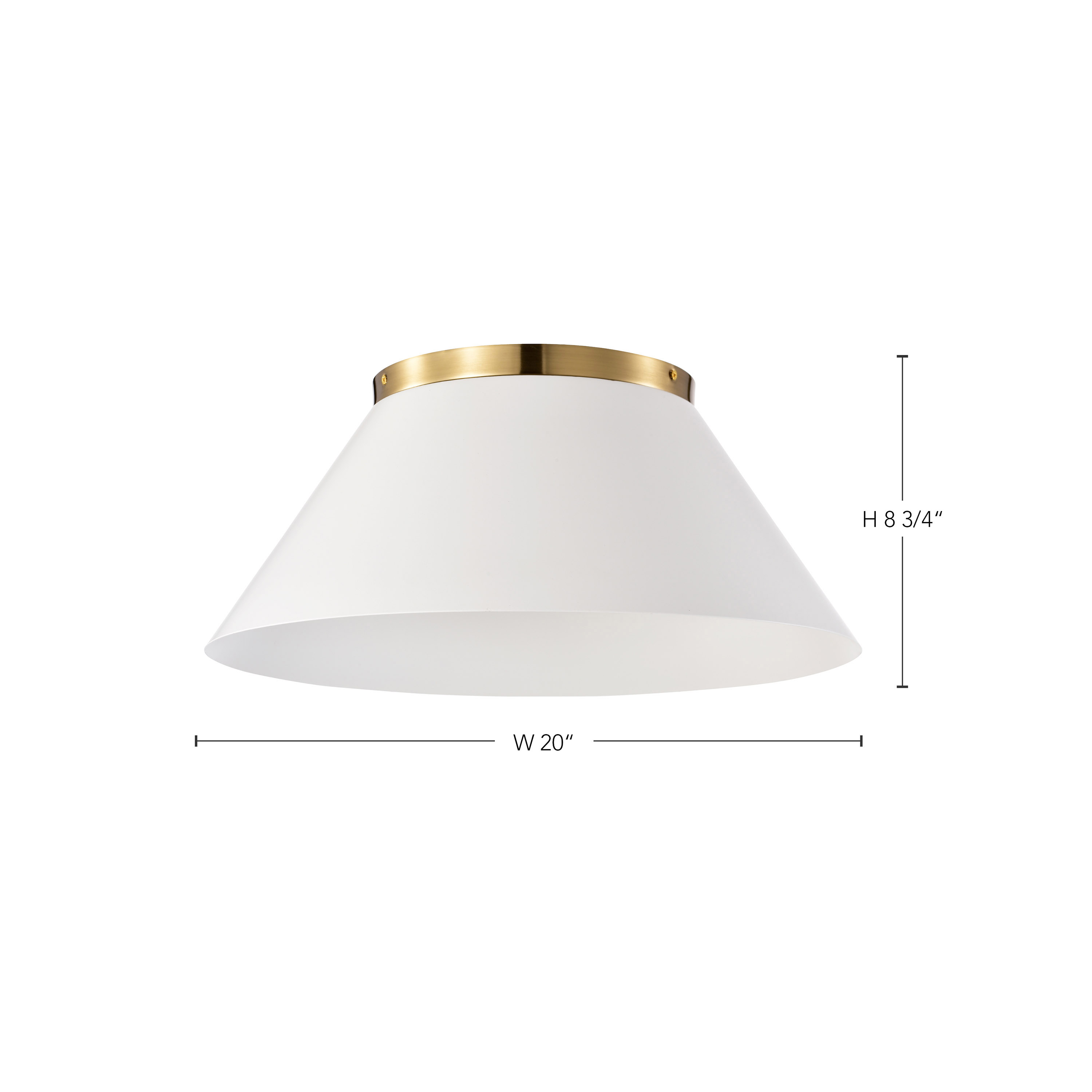DOVER 3 LIGHT LARGE FLUSH - 60-7421