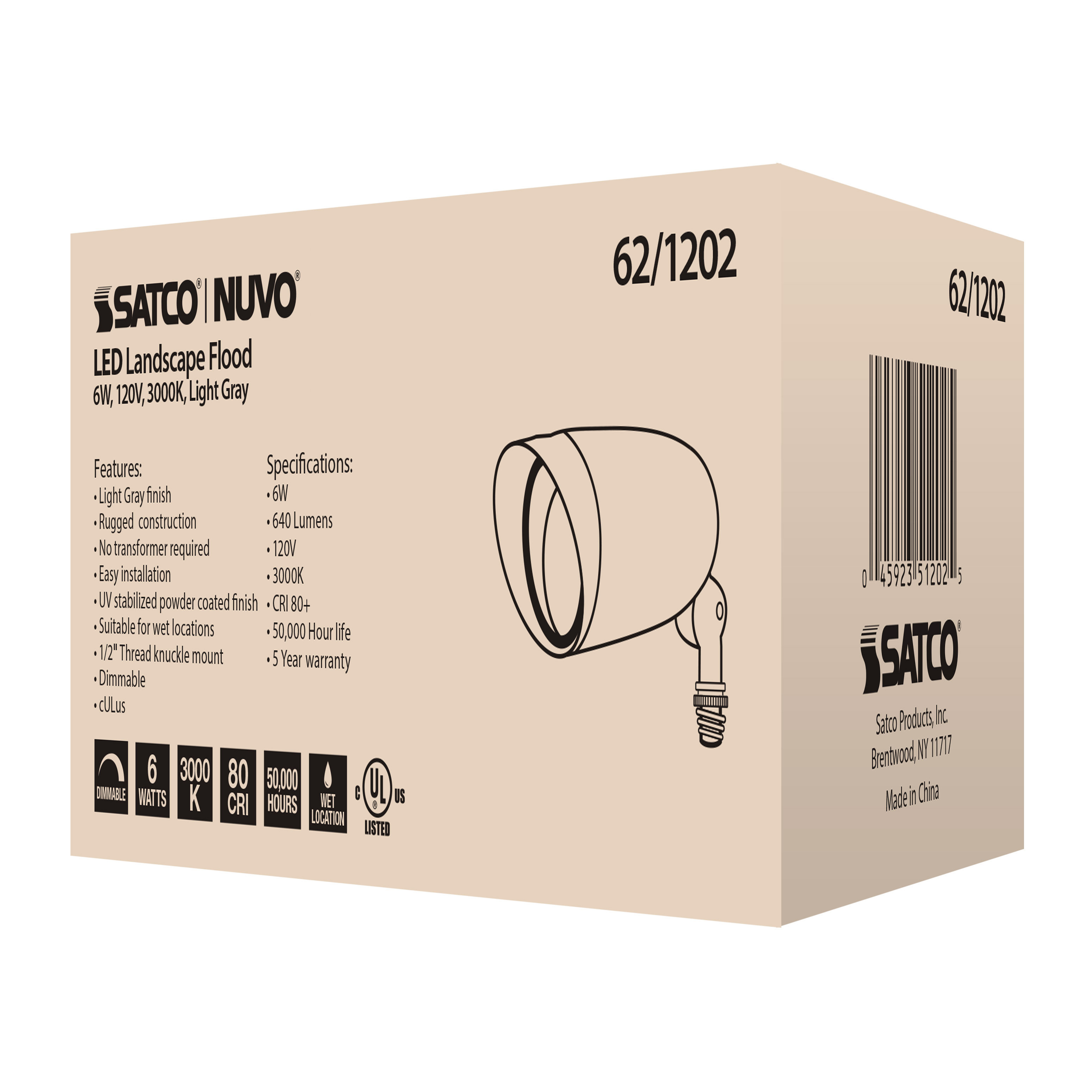 LED 6W LANDSCAPE FLOOD - 62-1202
