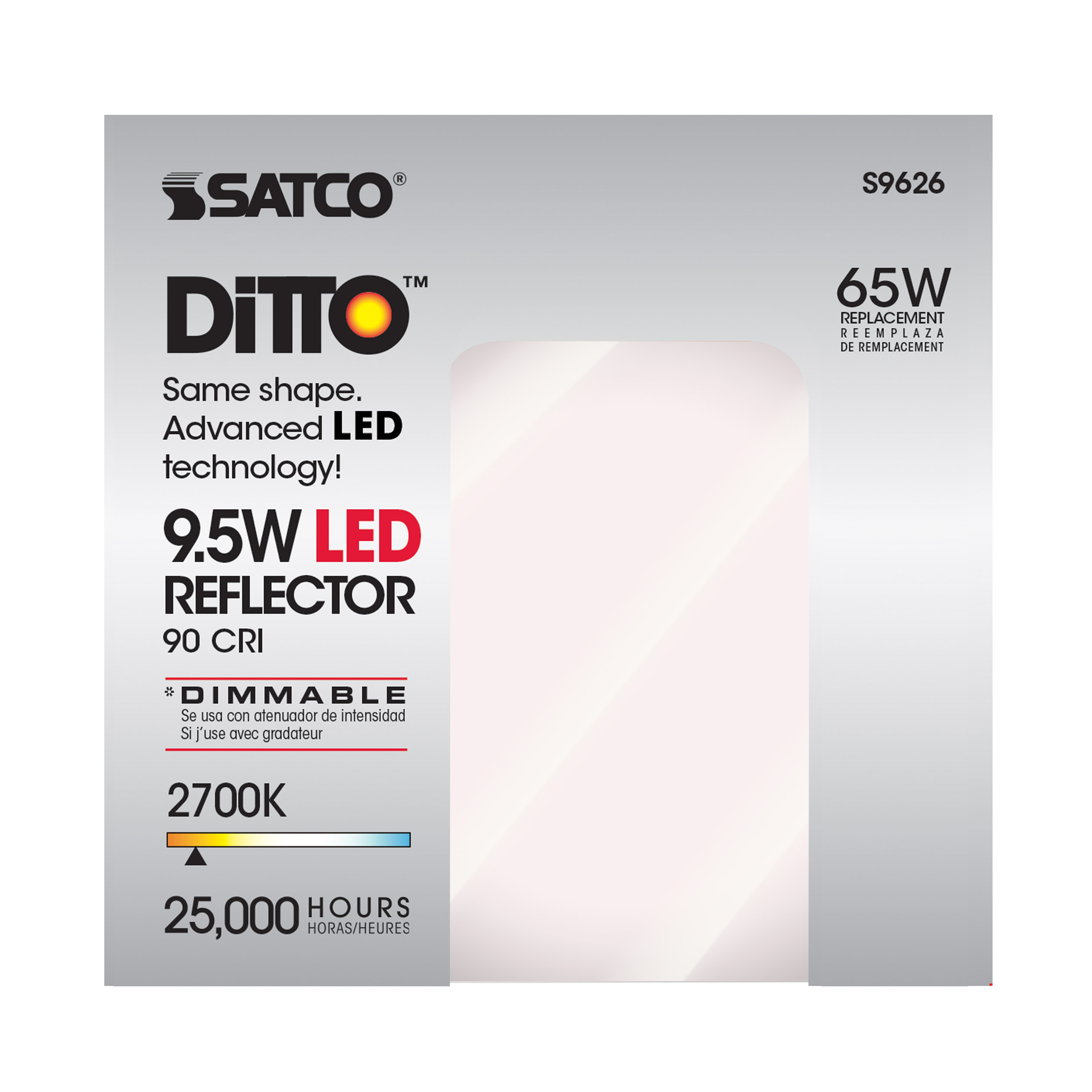 9.5BR30/LED/27K/GU24/650L/120V - S9626