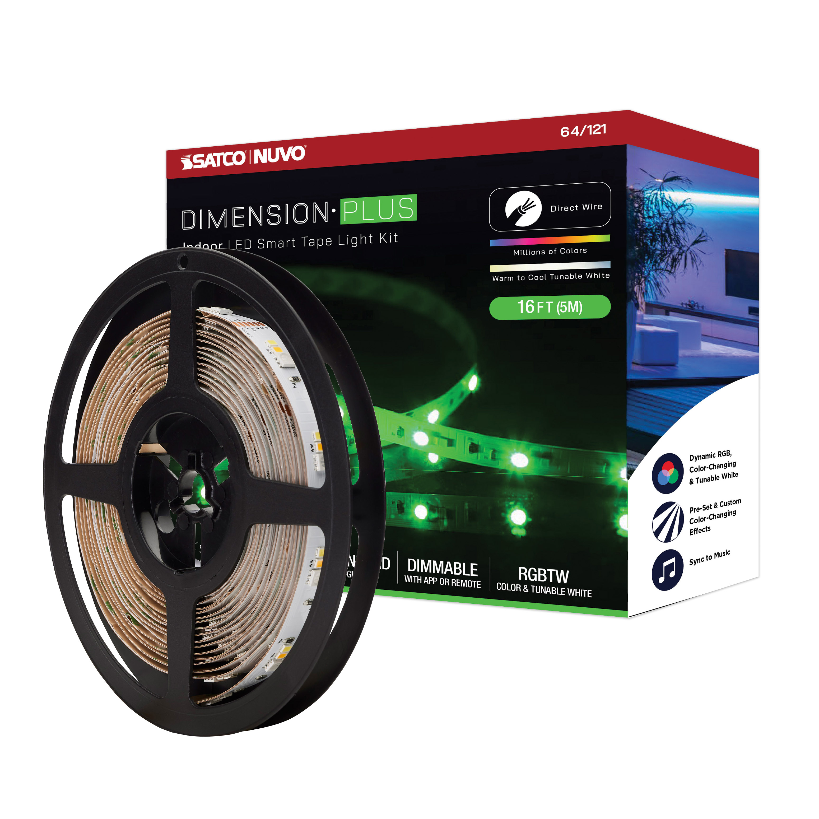 TAPE/RGBTW/IP20/JBOX/SF/16' - 64-121