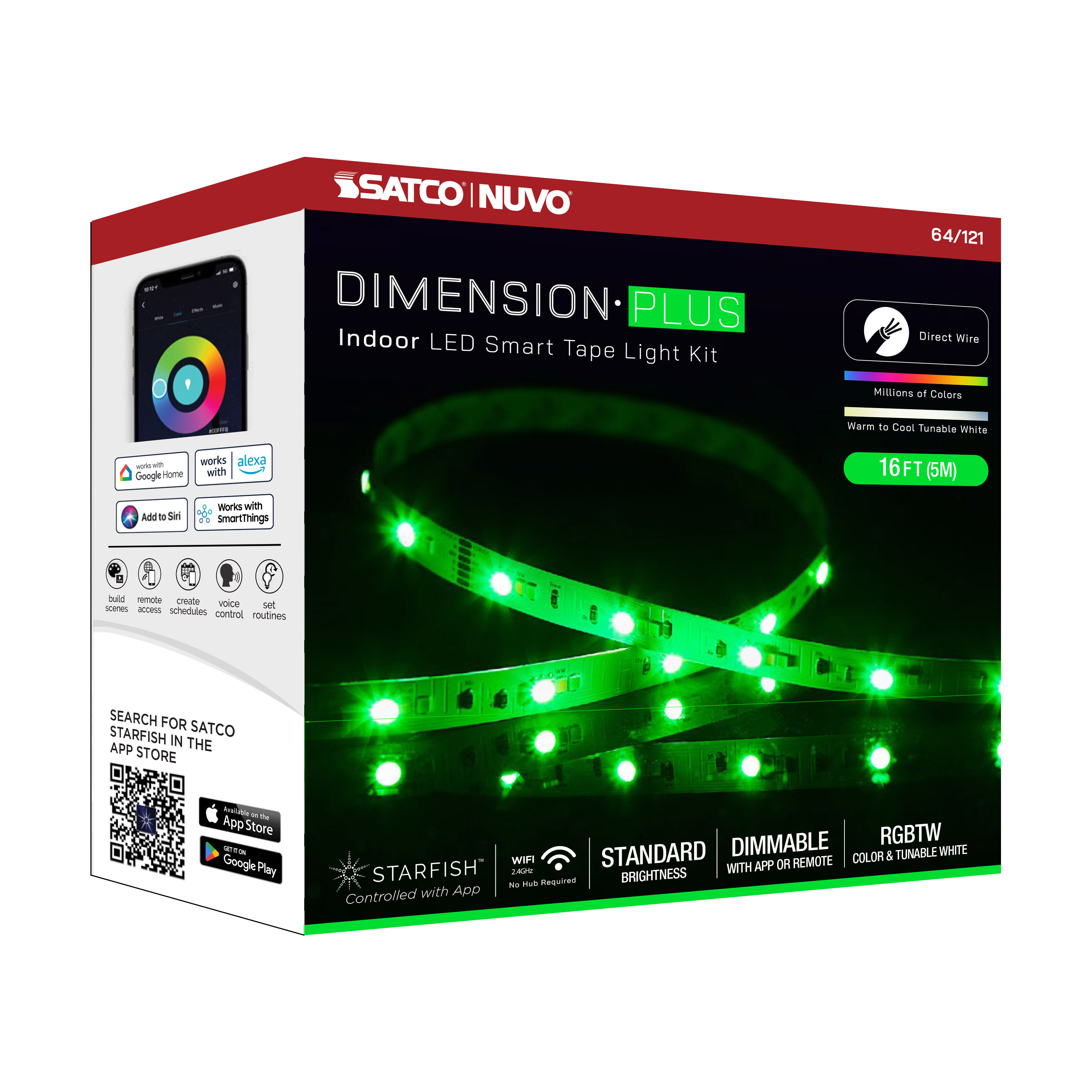 TAPE/RGBTW/IP20/JBOX/SF/16' - 64-121