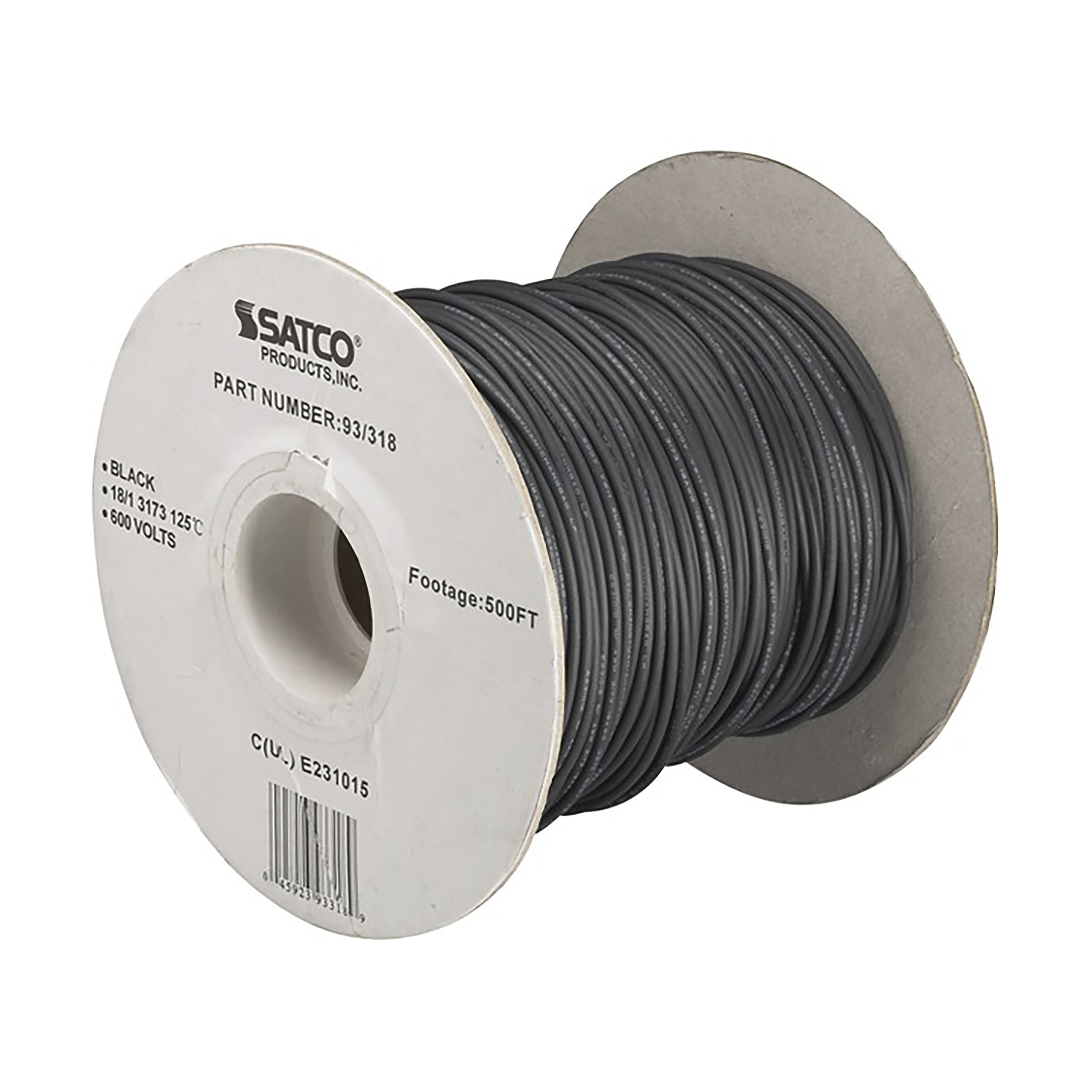 18/1 AWM BLACK 125 DEG UL3173 - 93-318