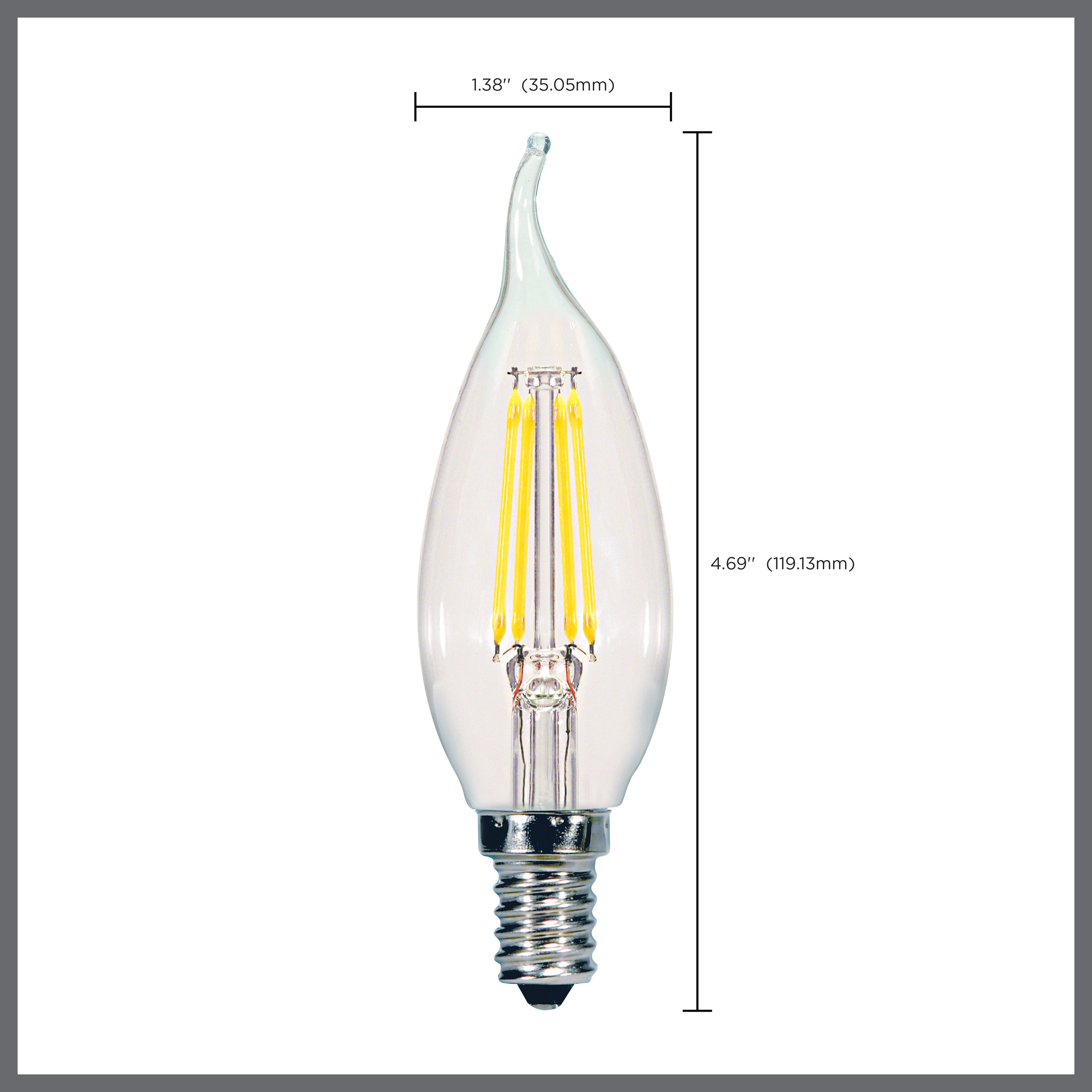 4W CFC/LED/27K/CL/120V - S29923