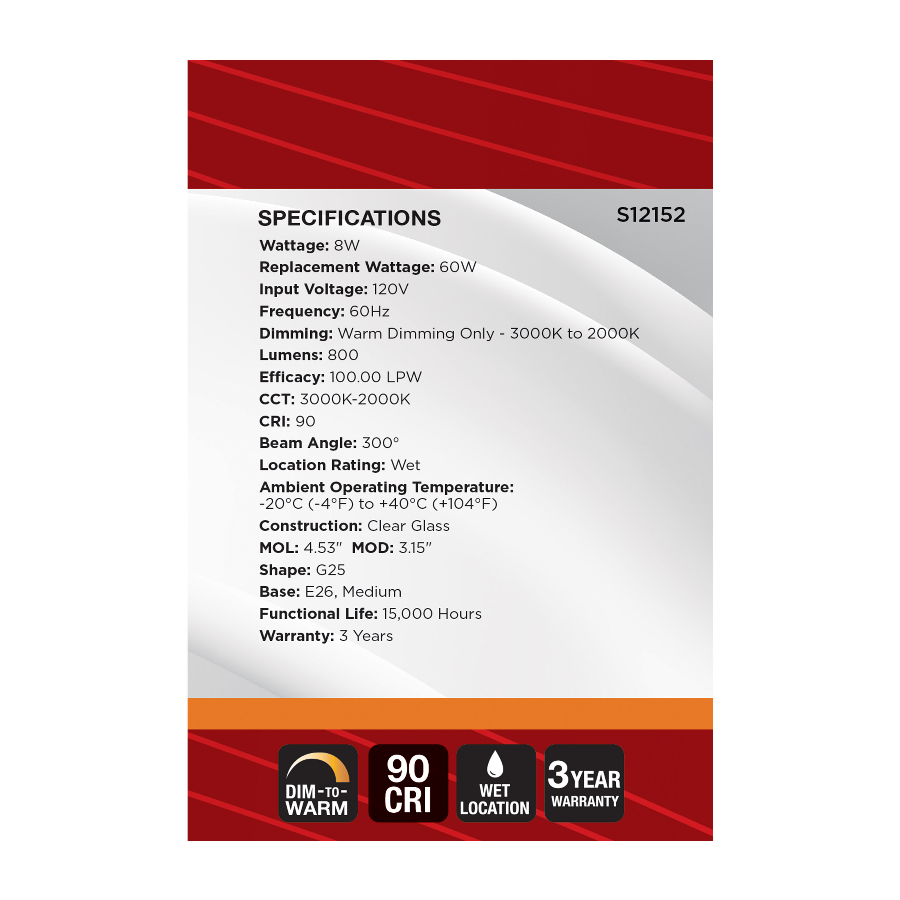 8G25L/930WD/E26/GCYS - S12152