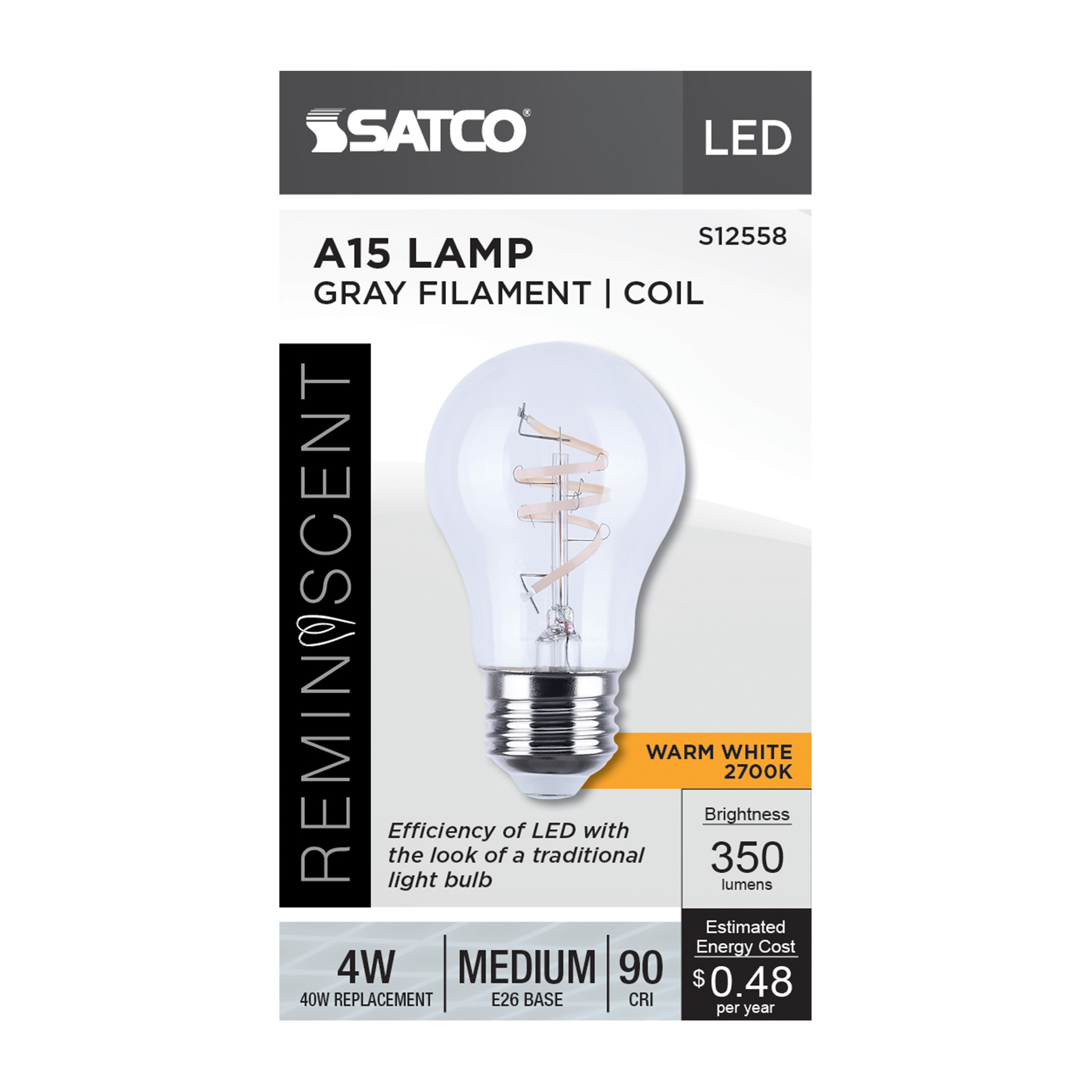 4A15/CL/LED-GF/COIL/927/E26 - S12558