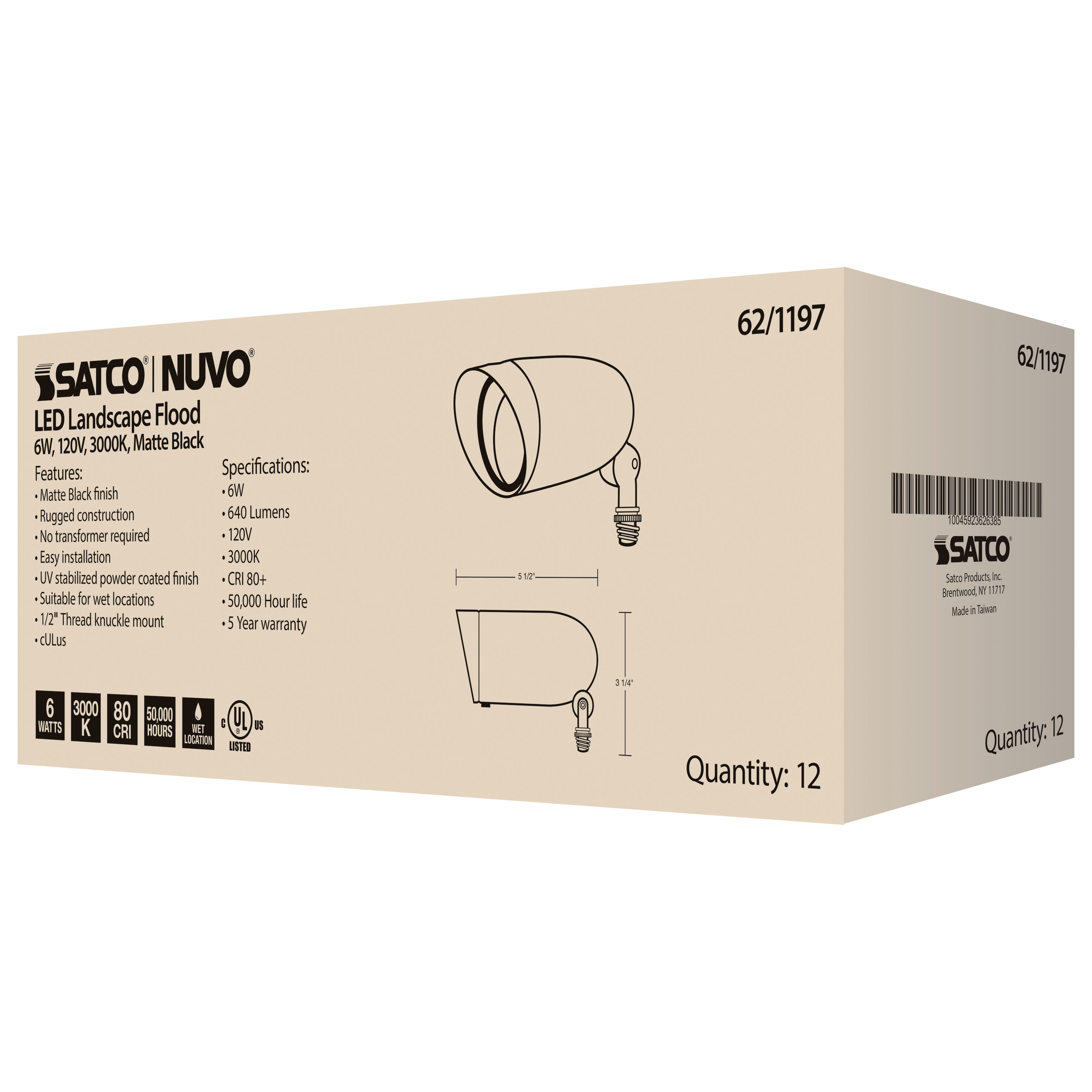 LED 6W LANDSCAPE FLOOD - 62-1197