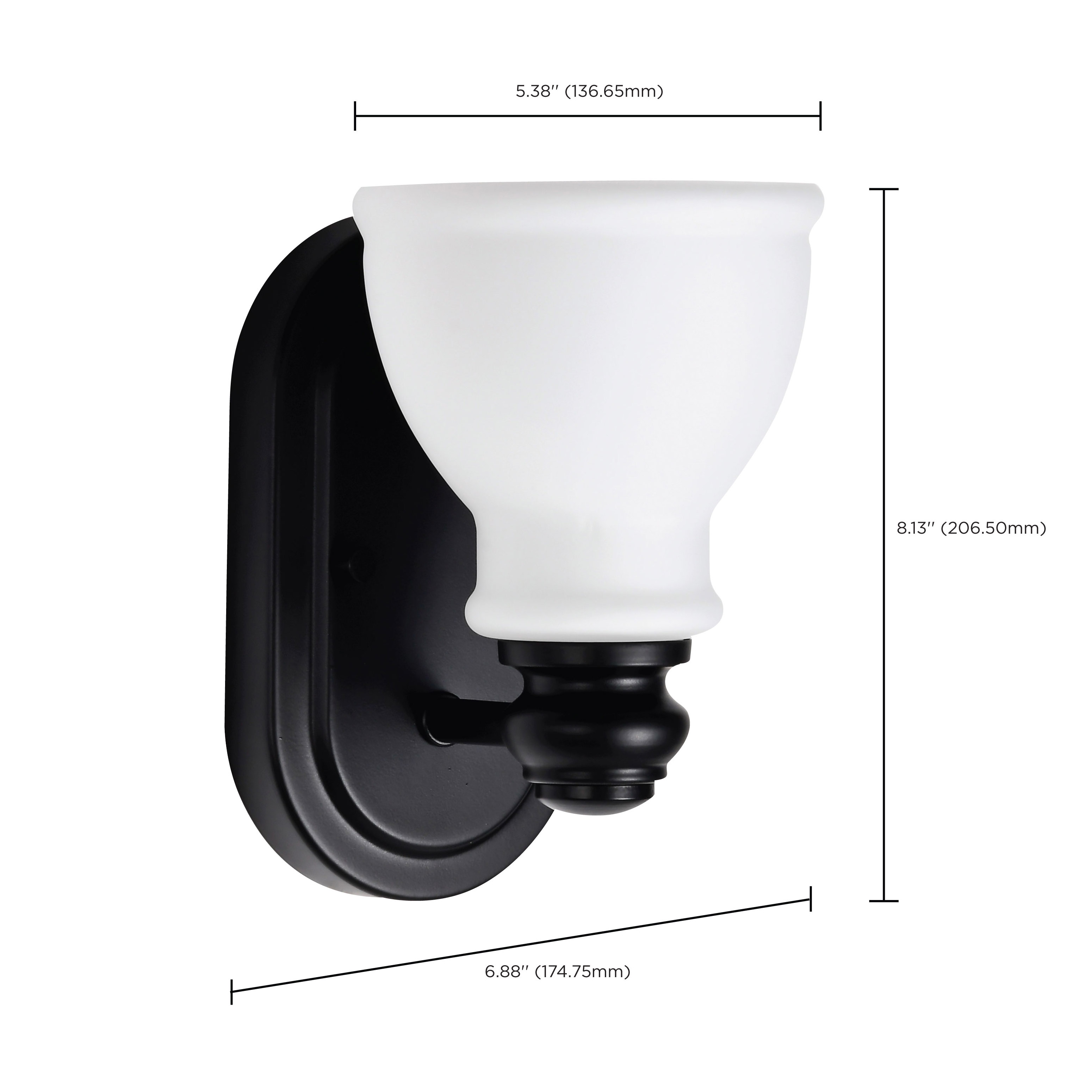 RUSSEL 1 LIGHT VANITY - 60-8021