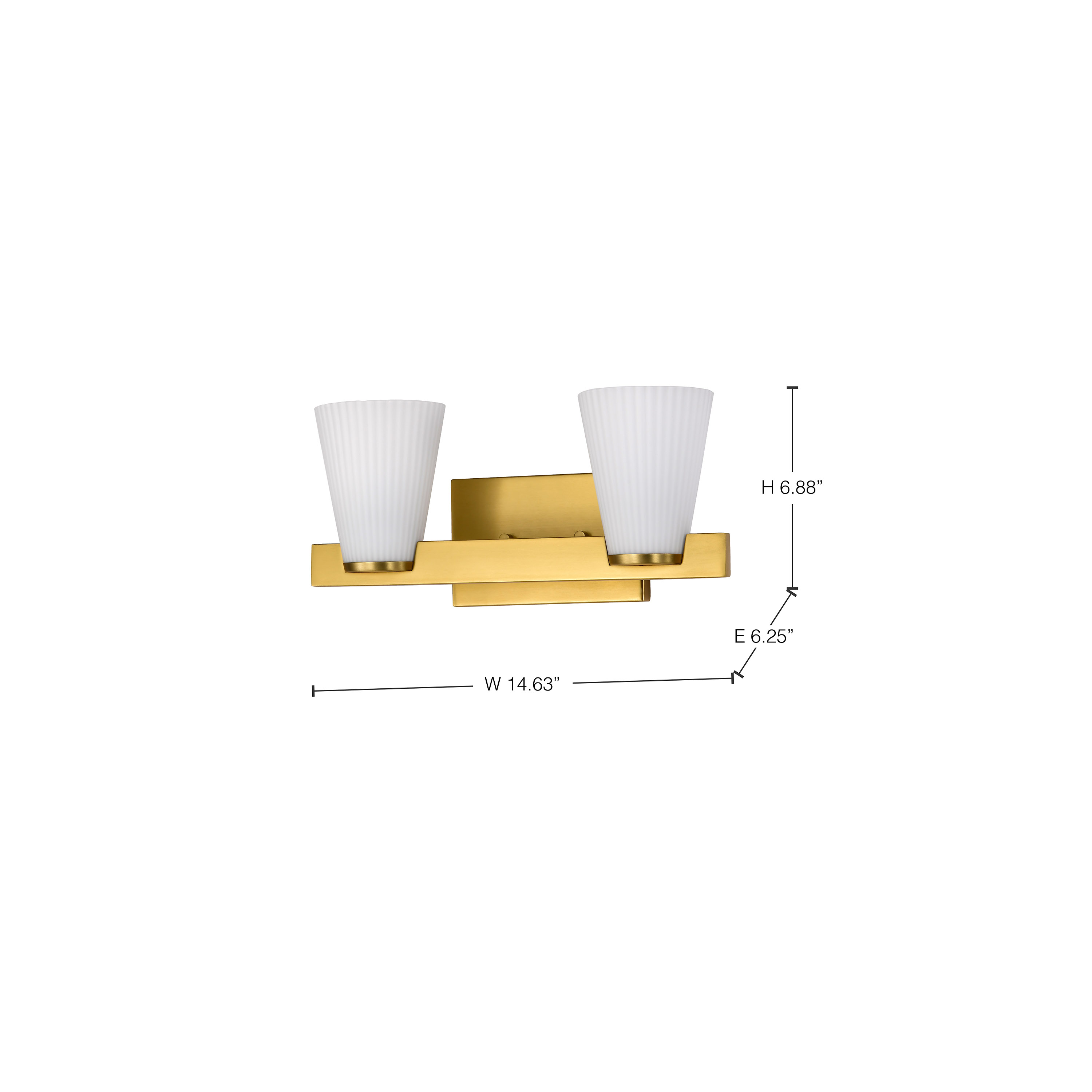 ROYALE 2 LIGHT VANITY - 60-8722