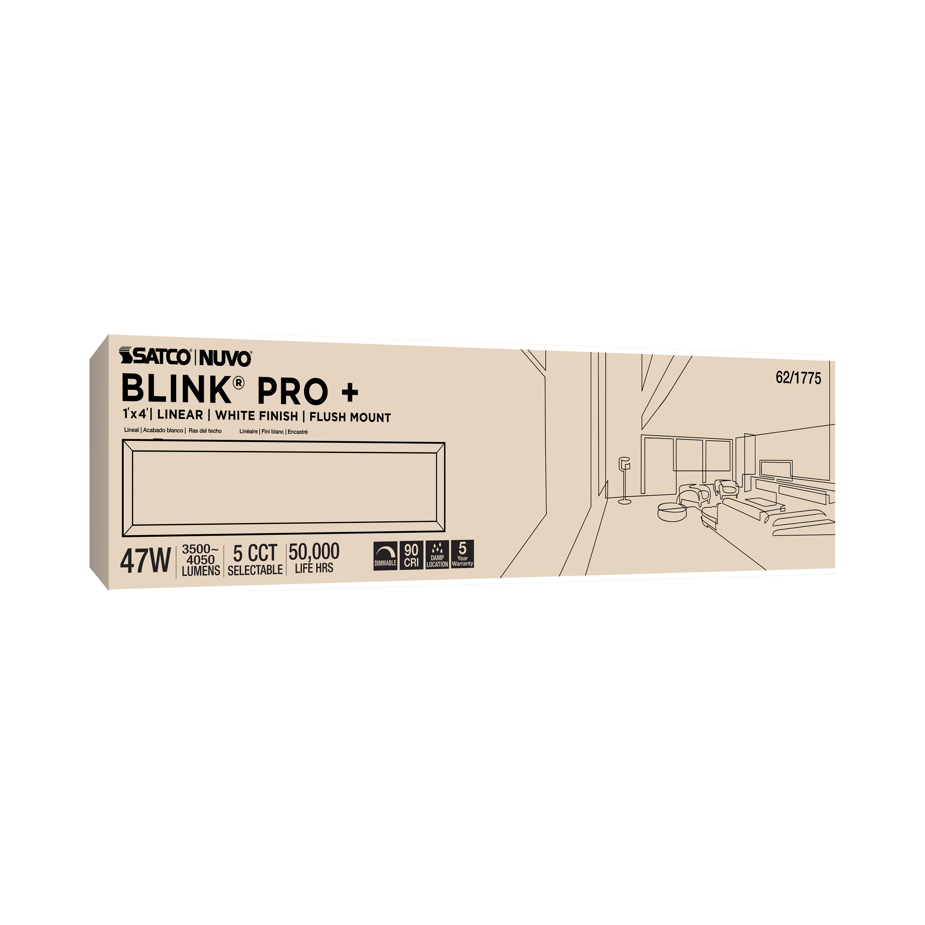 BLINK PRO PLUS 47W 1'X4' - 62-1775