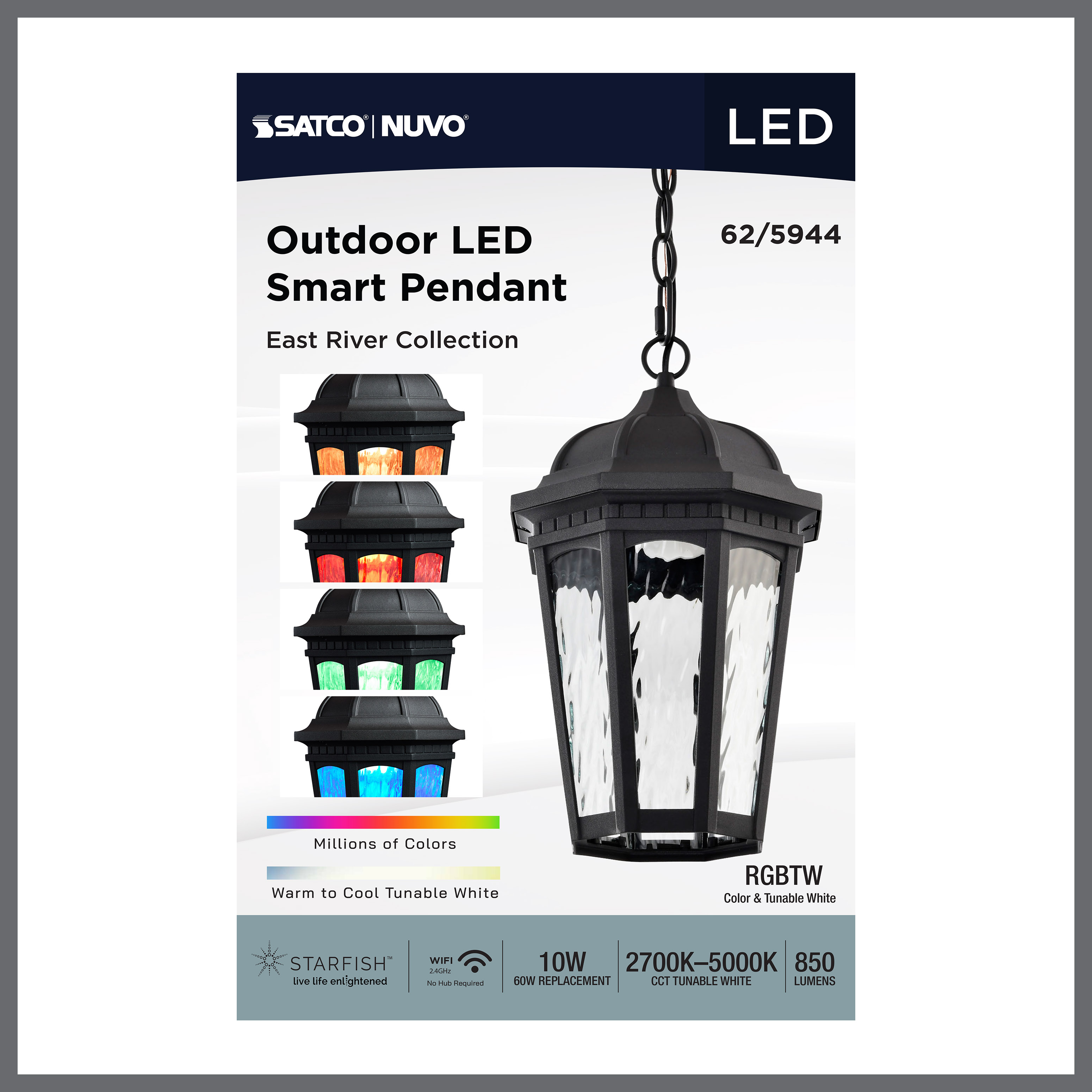 EAST RIVER 1LT OUTDOOR HANGING - 62-5944
