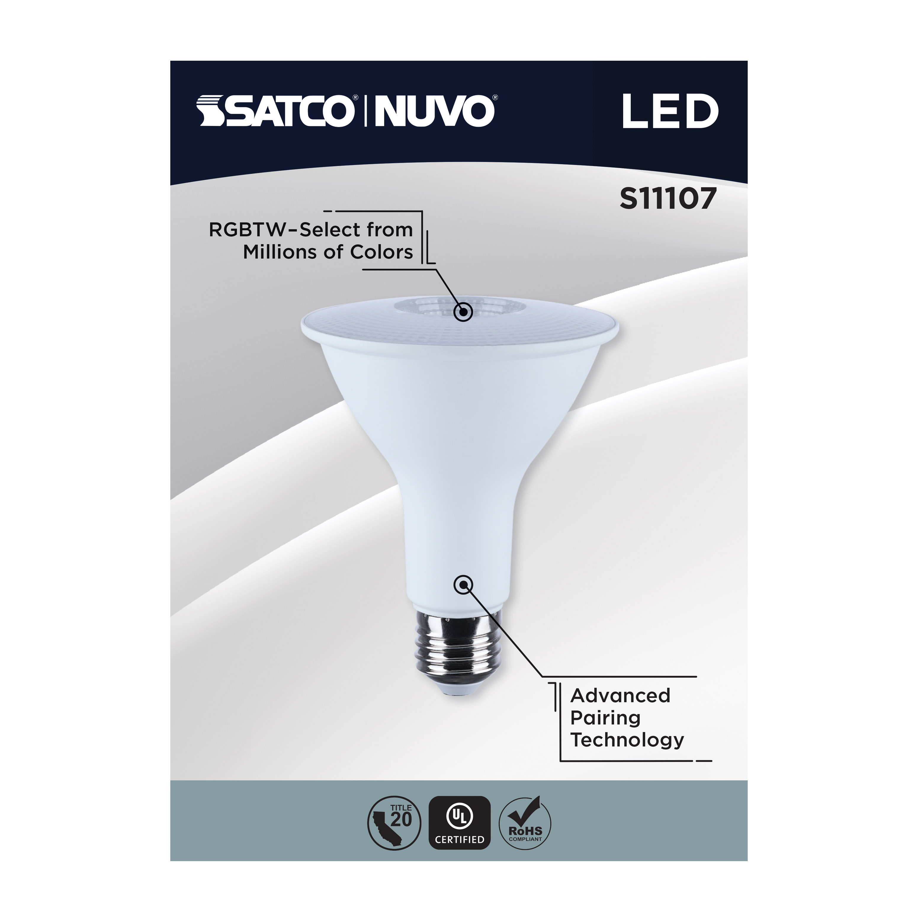 PAR30/12.5W/LED/RGBTW/SF - S11107