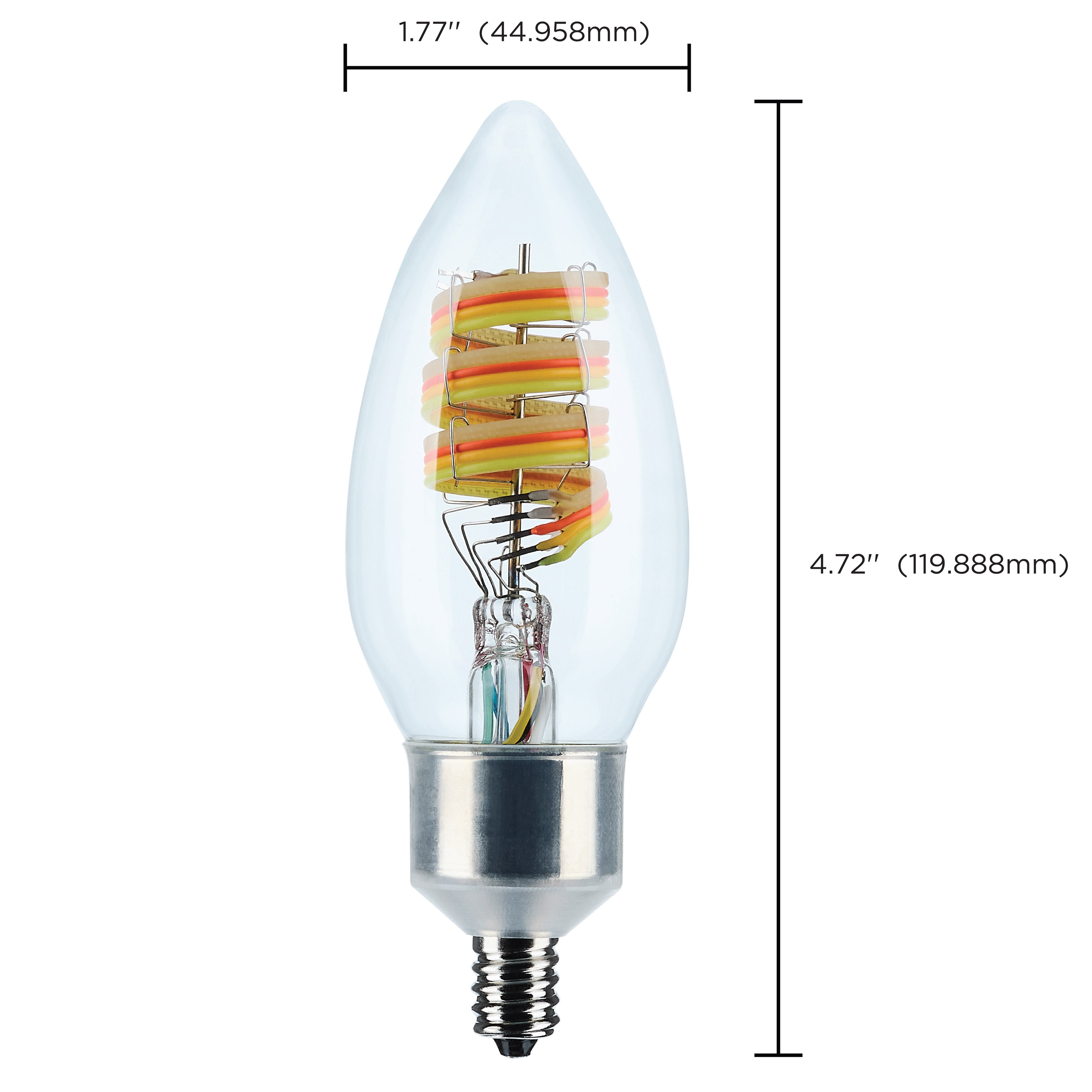 B11/4W/LED/RGBTW/CL/E12 - S11242