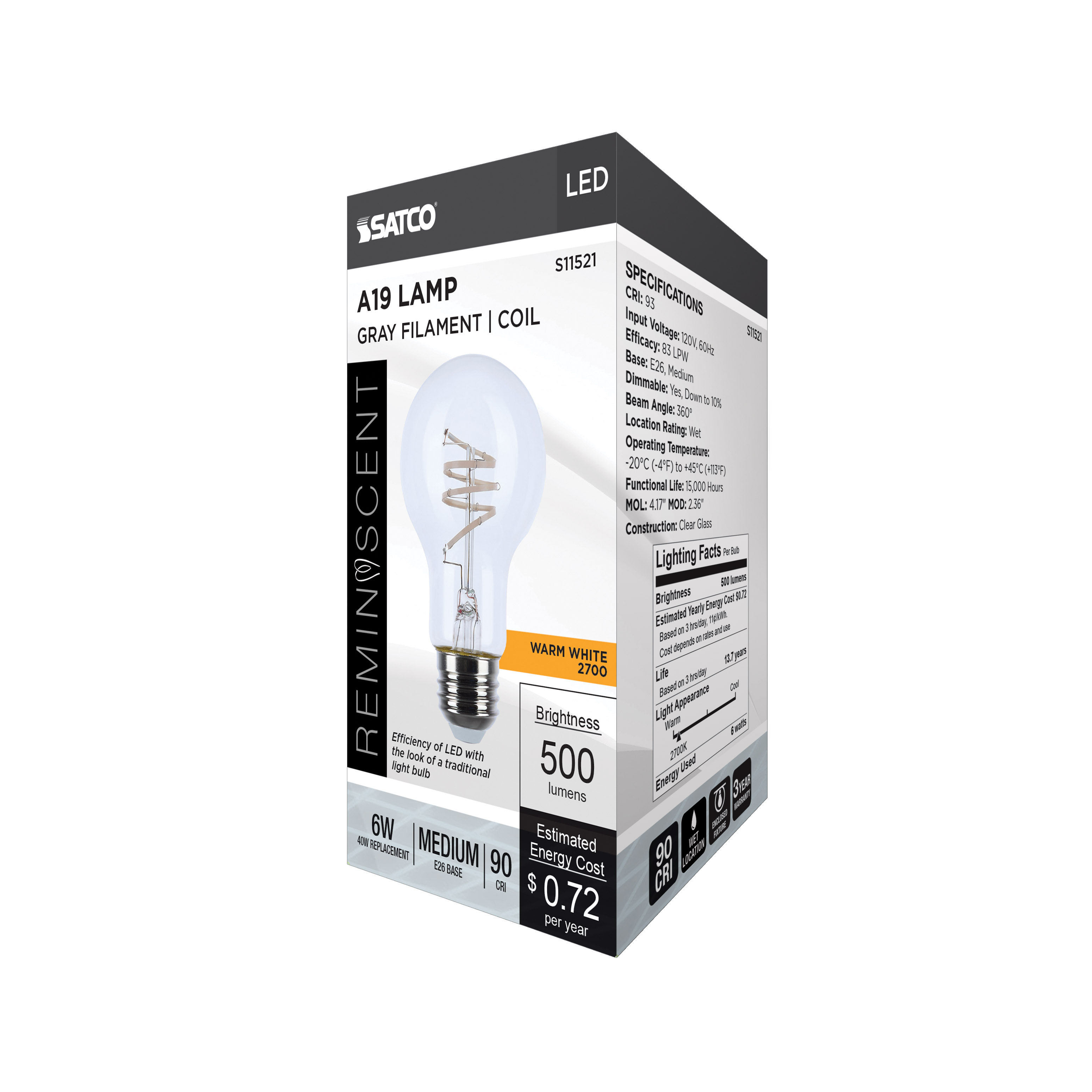 6A19/CL/LED-GF/COIL/927/120V - S11521