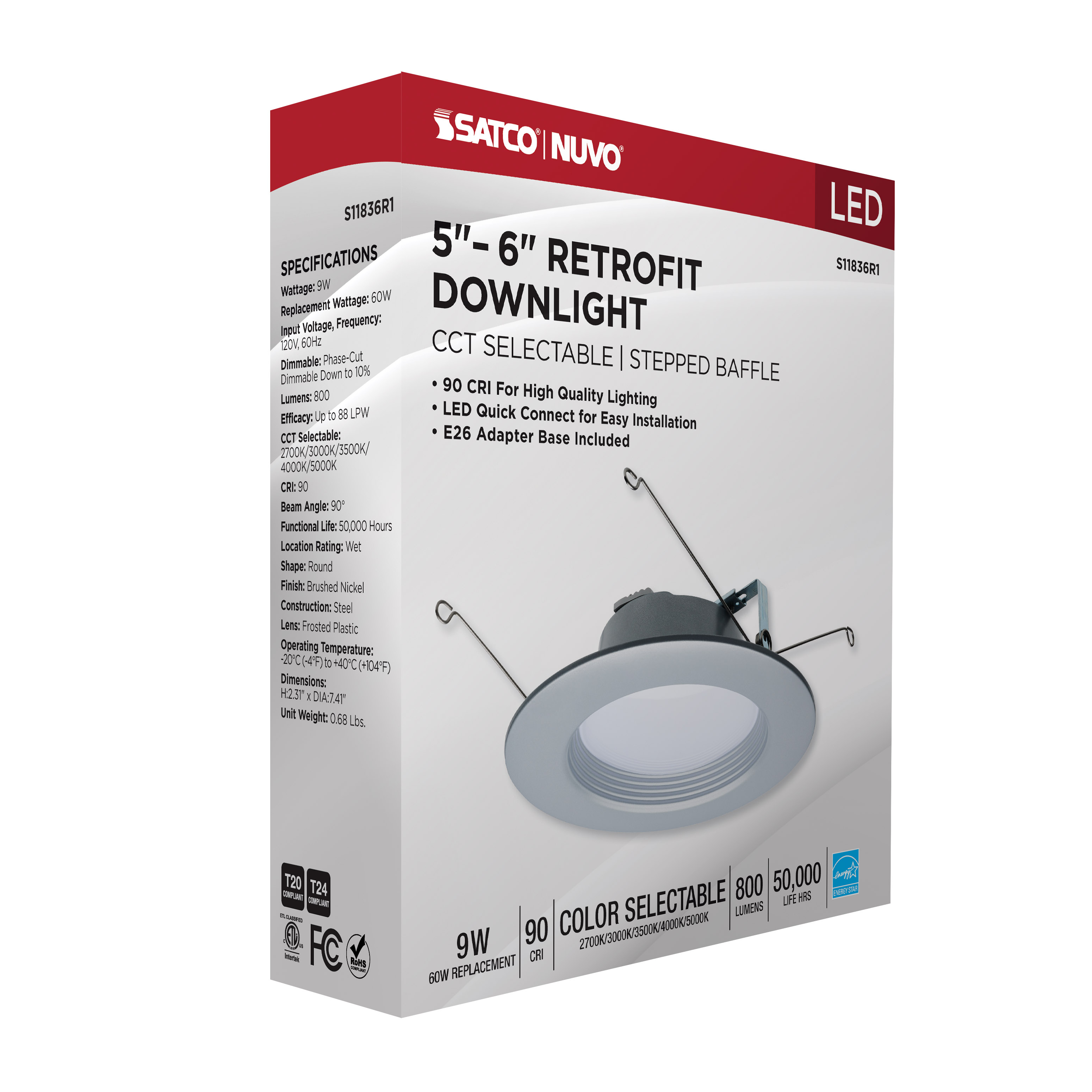 9WLED/DLR/5-6/CCT-SEL/RD/BN - S11836R1
