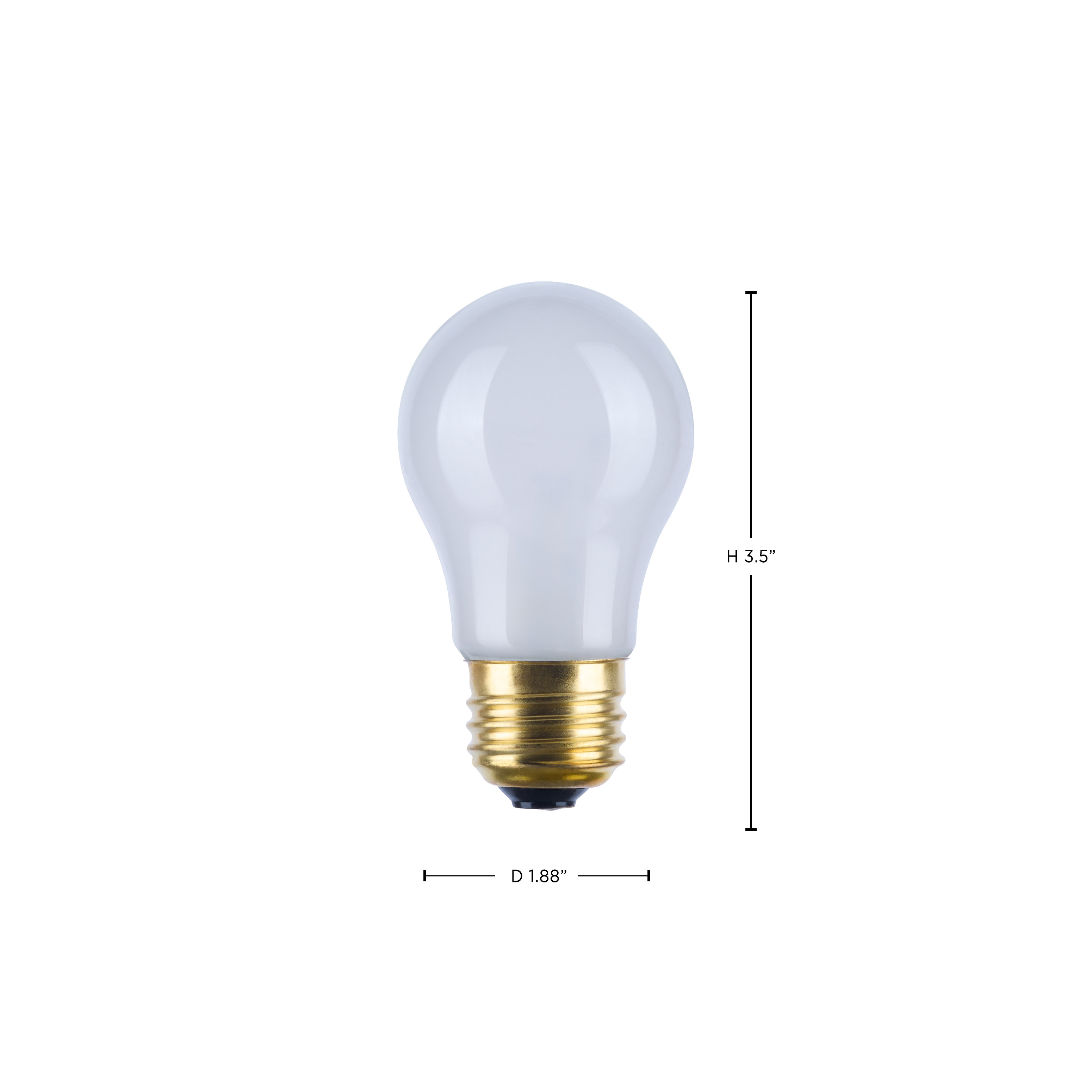 15W A-15 FROSTED MED BASE - S3949