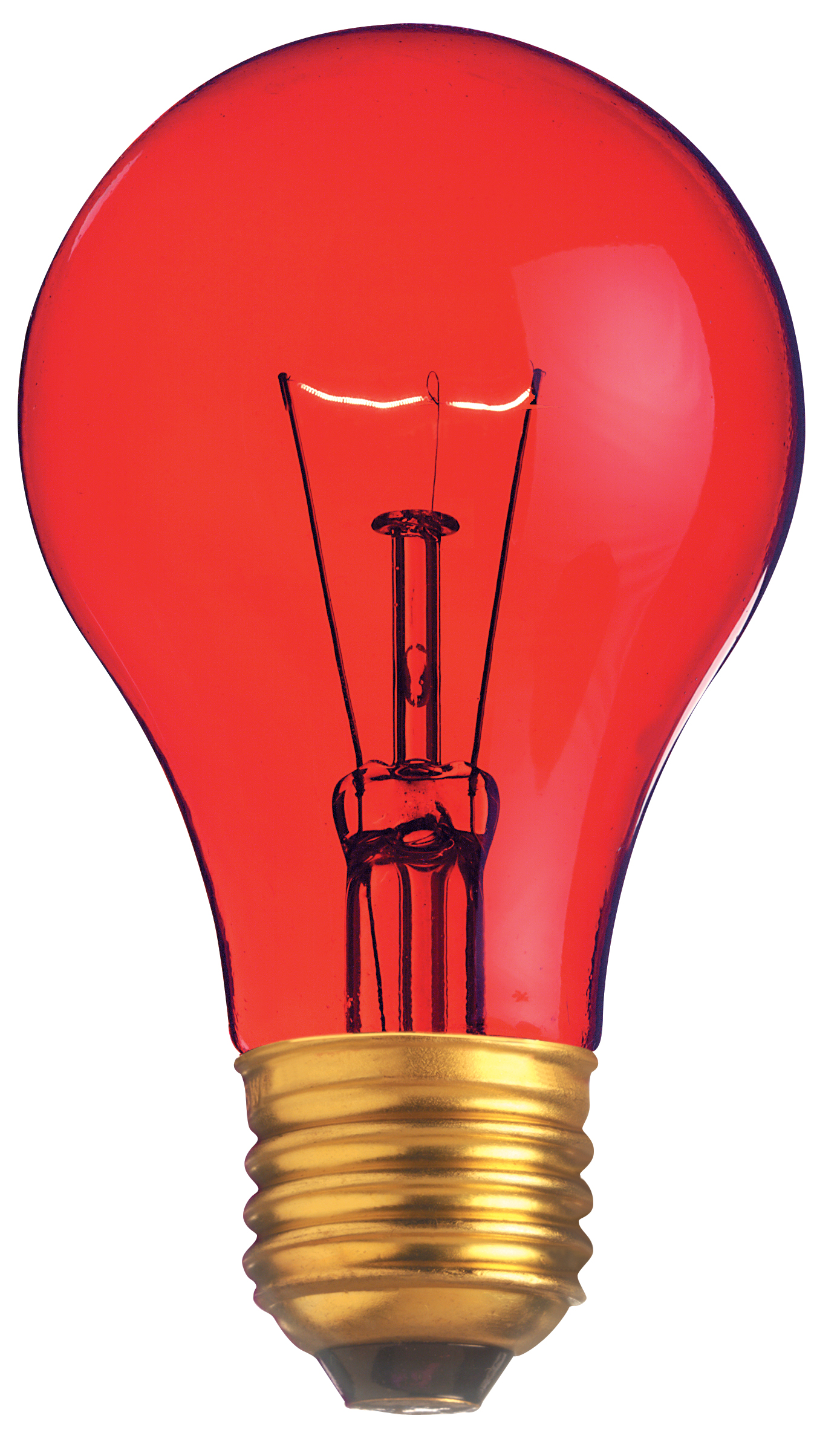 25W A19 TRANS. RED 130V - S6080