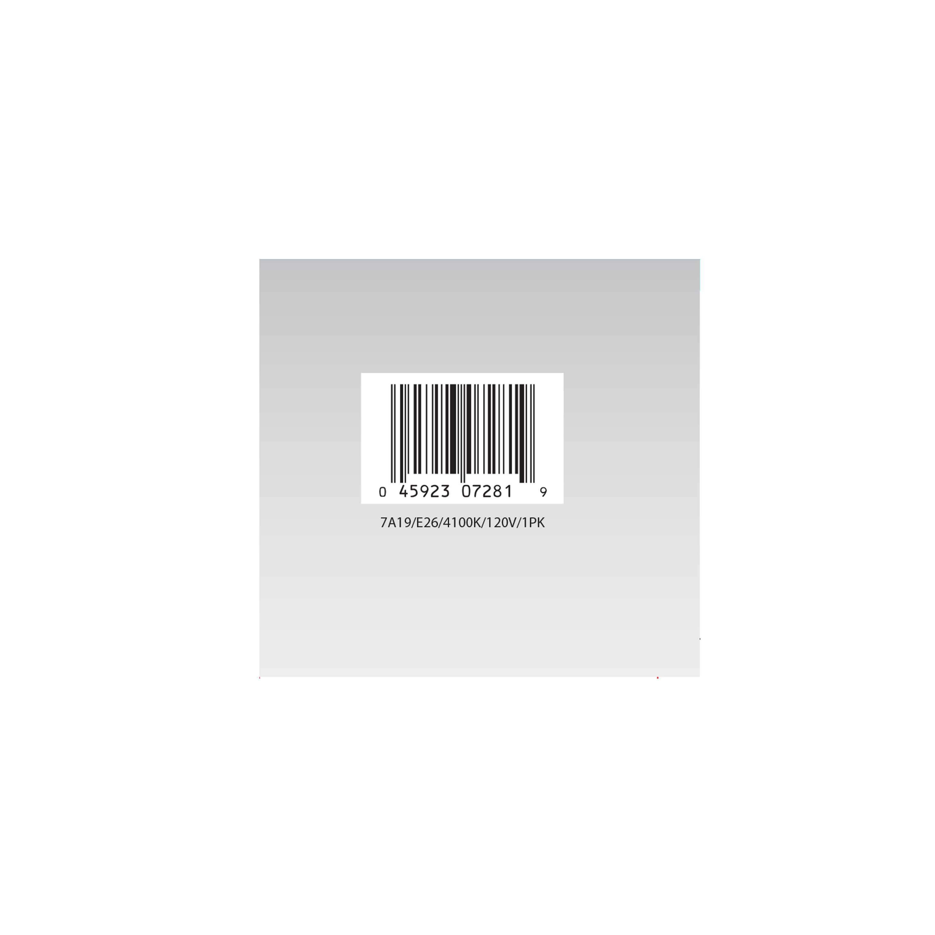 7A19/E26/4100K/120V/1PK - S7282