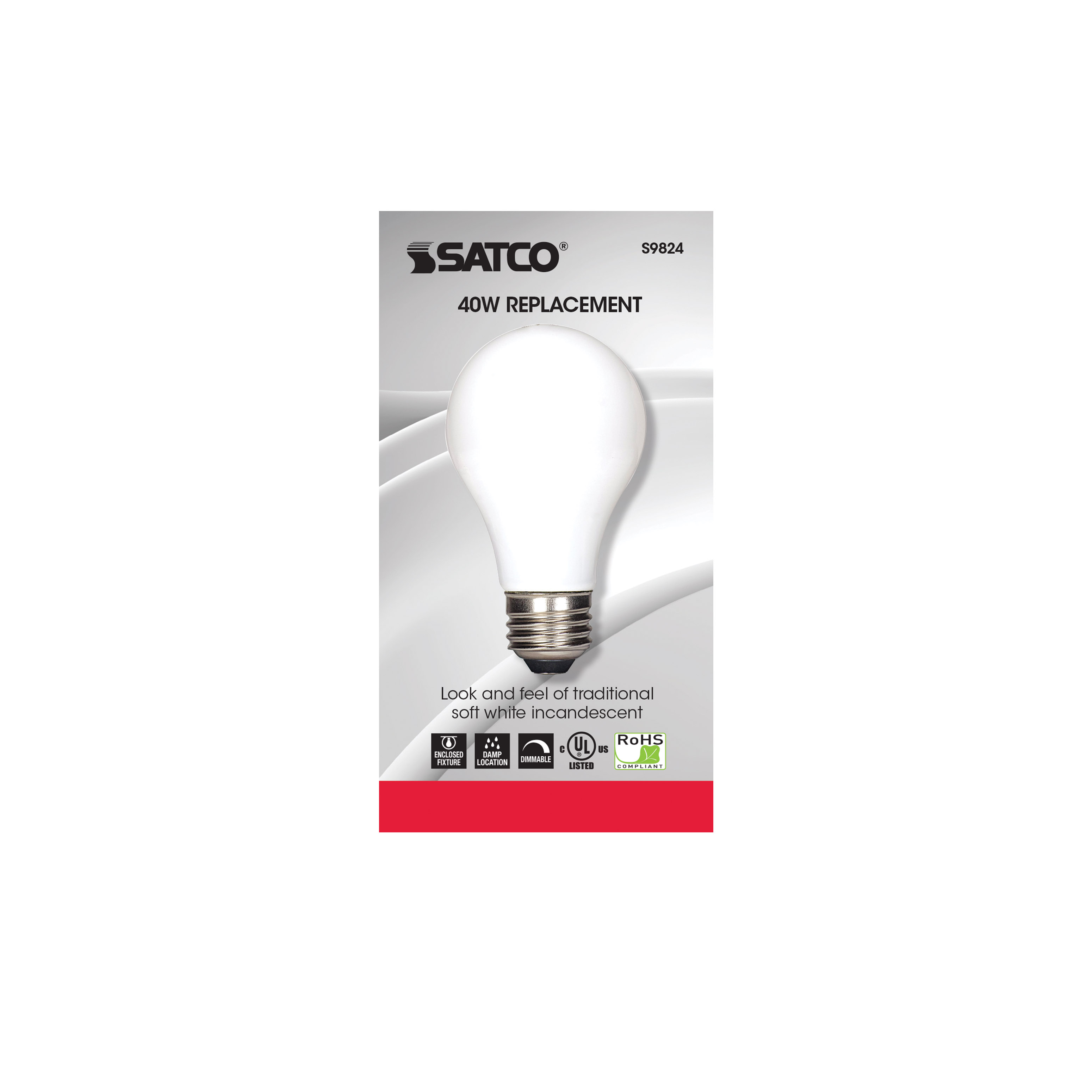 4.5A19/SW/LED/E26/27K/120V - S9824