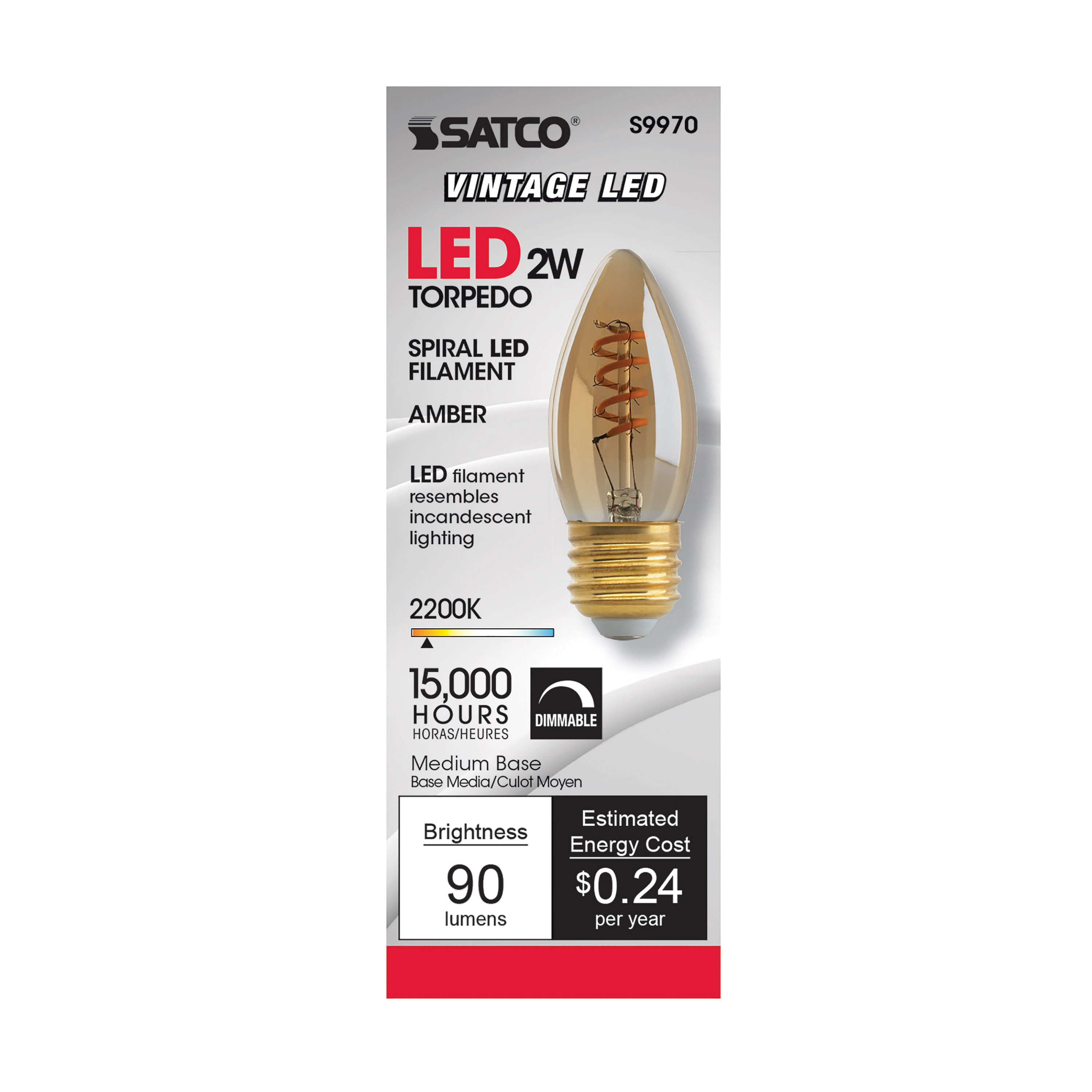 2.3ETC/SPIRAL/LED/AMB/120V - S9970